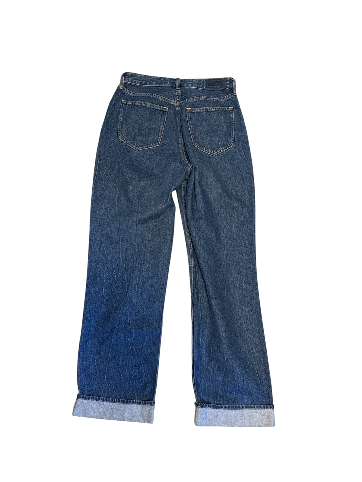 medium wash abercrombie Womens jeans- loose high rise, 29/8L