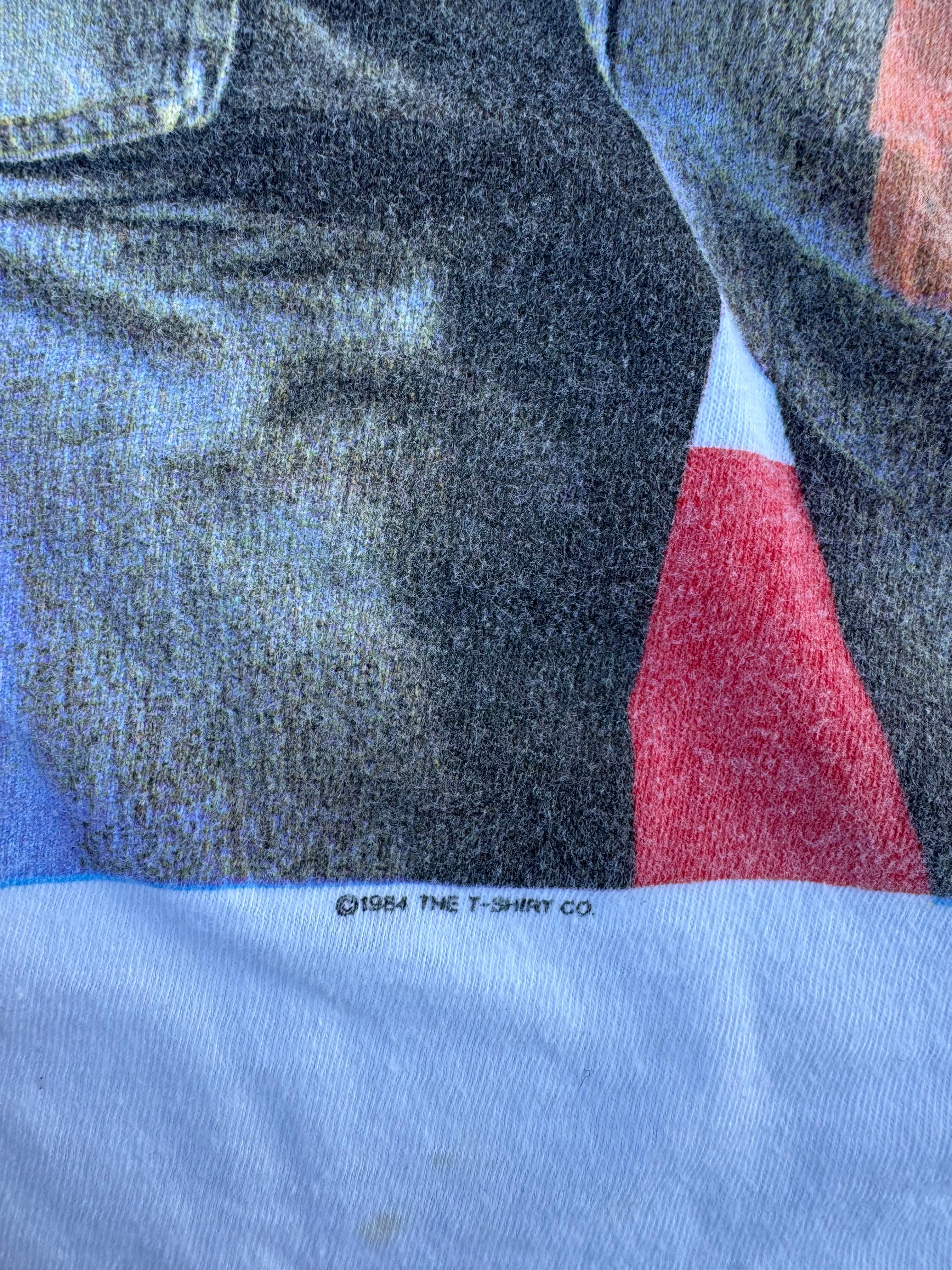 white  1984 bruce springsteen and the e street band born in the USA tour tee, m