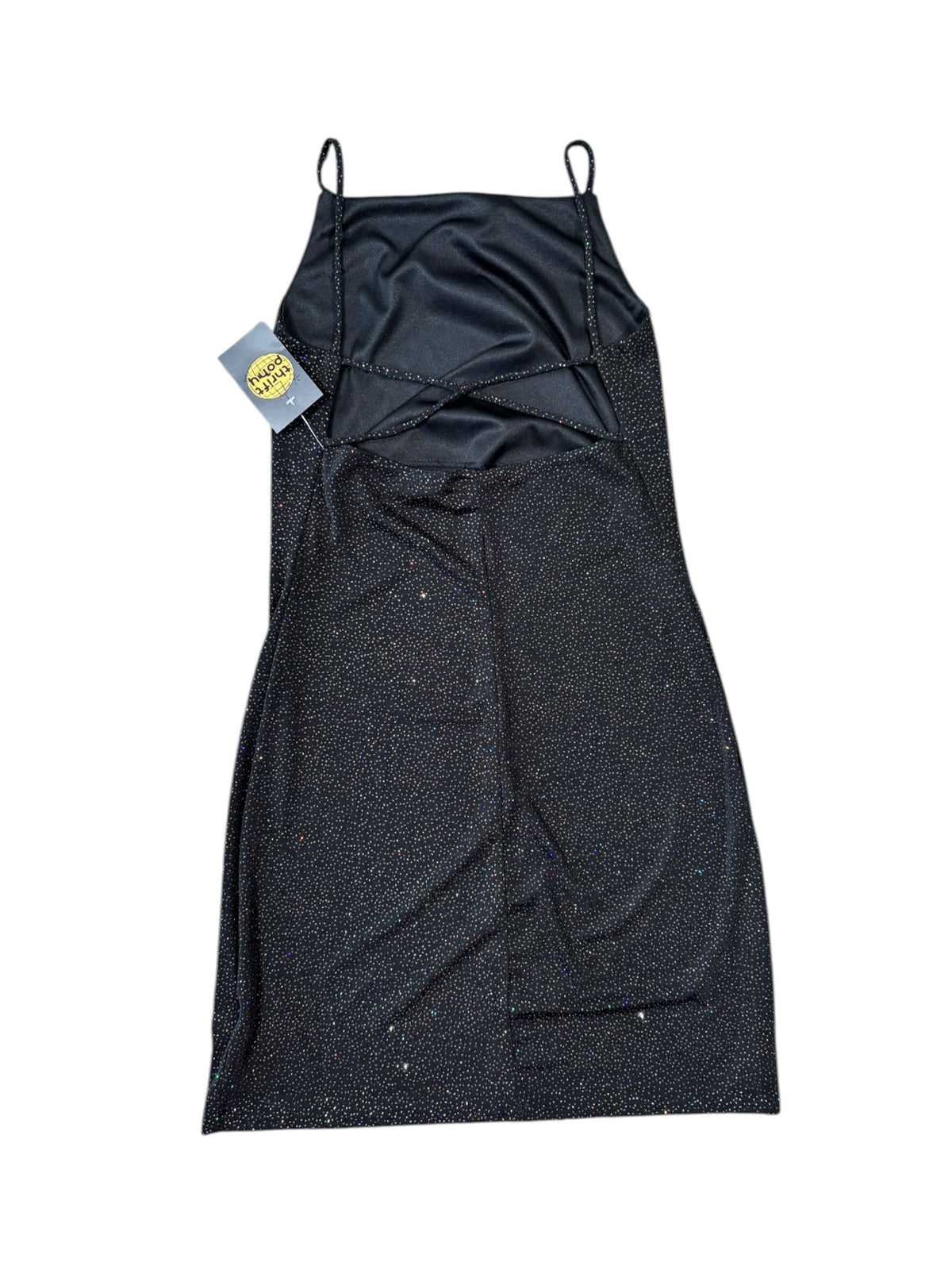 Black Celia Sparkle cami mini dress, L