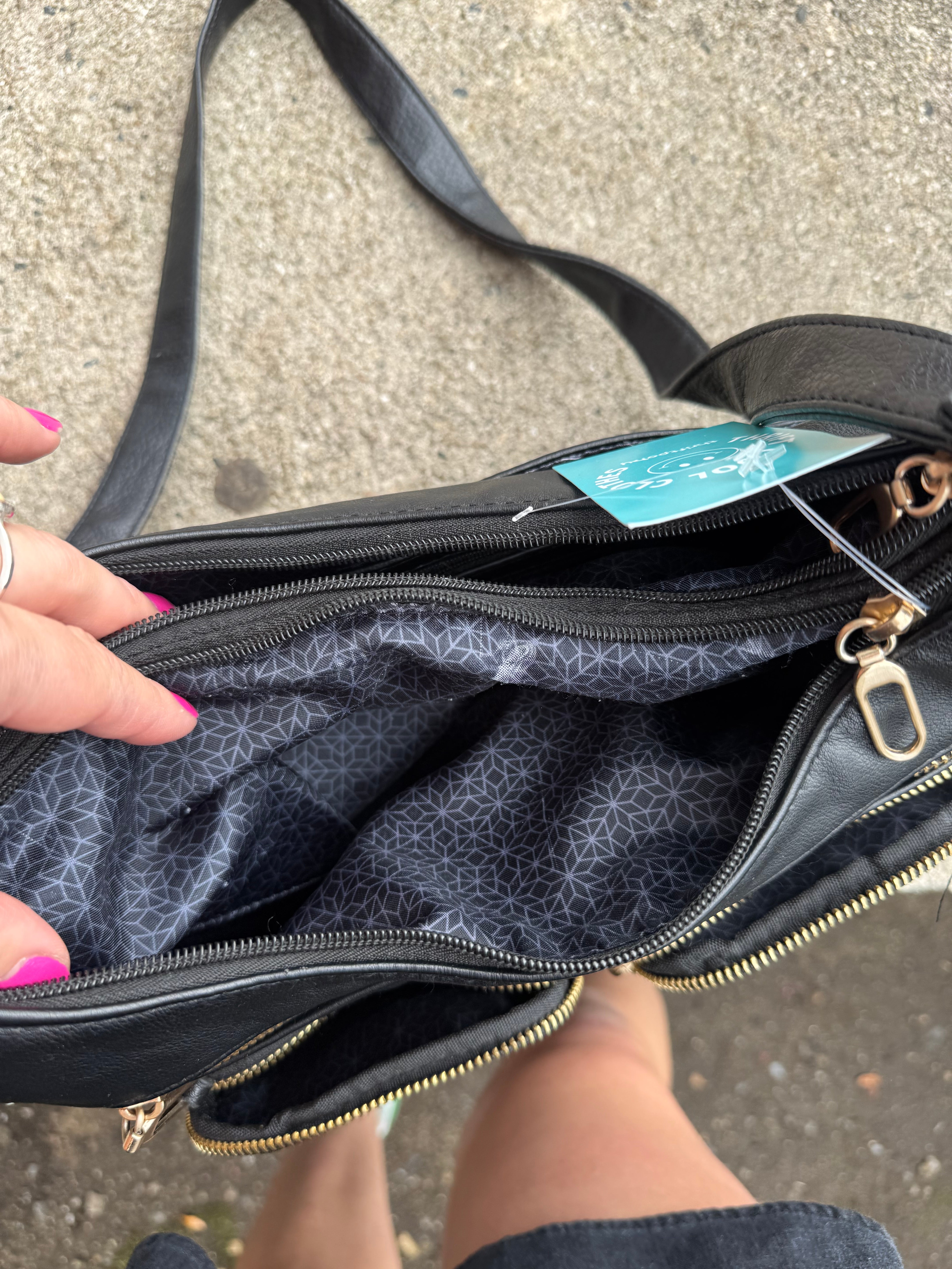 Black  Leather pocket book