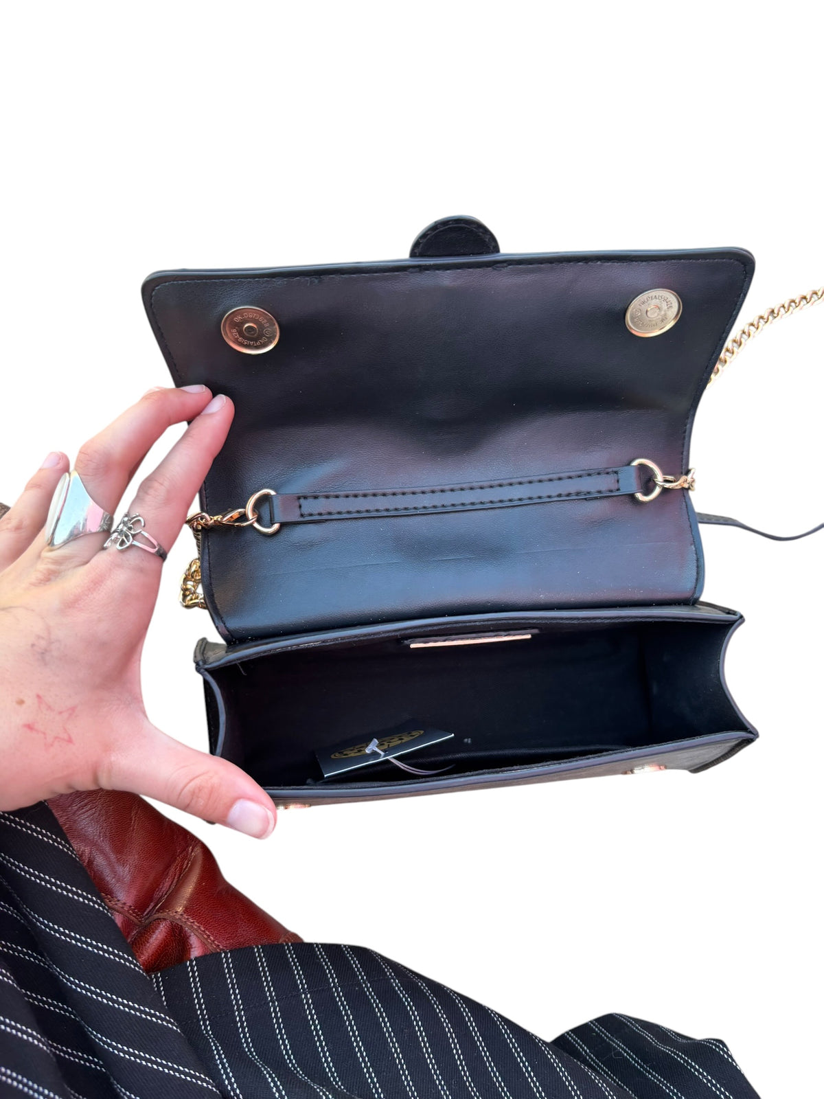 black madison west crossbody clutch