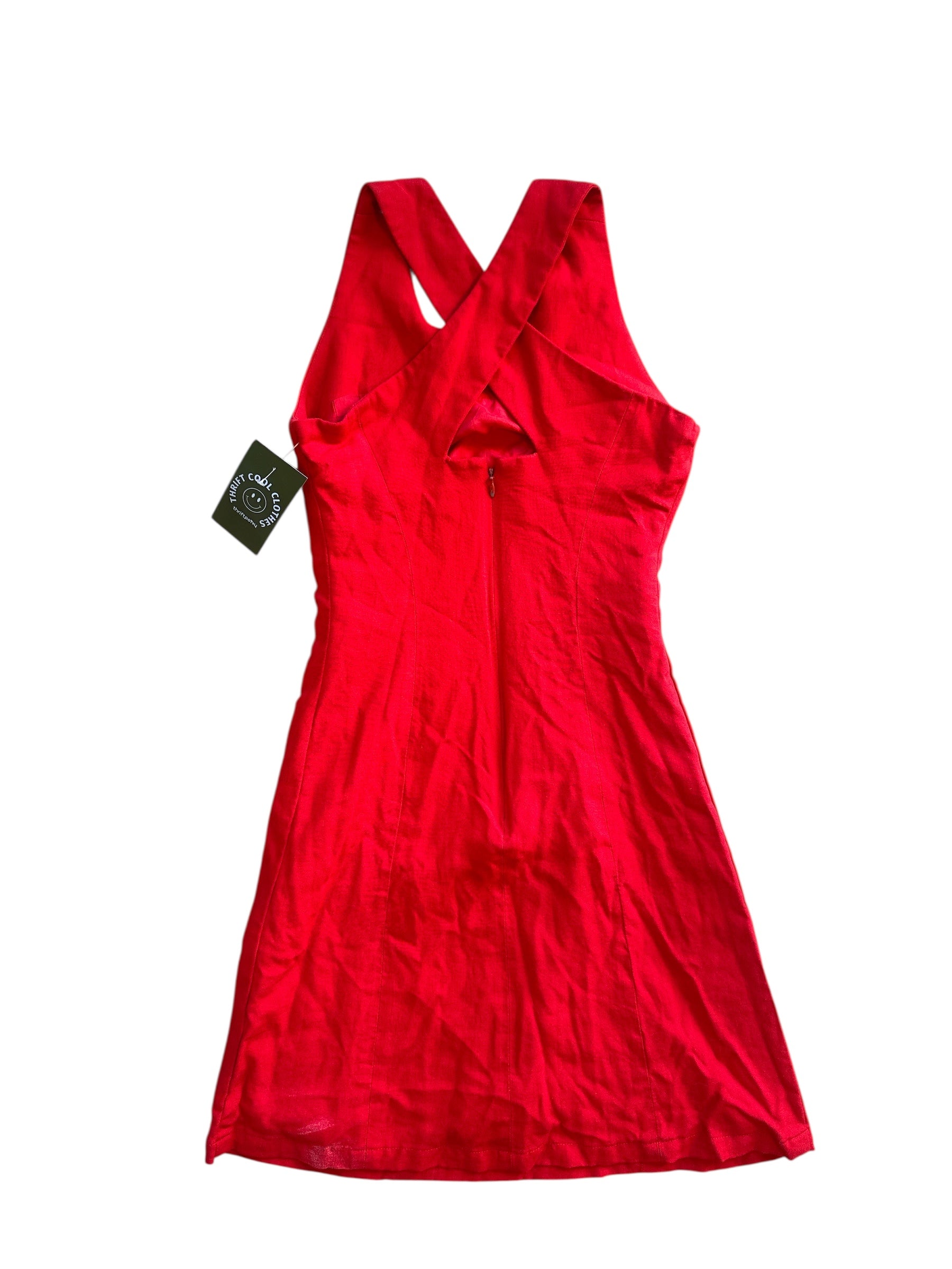 red talbots twist dress, 2p