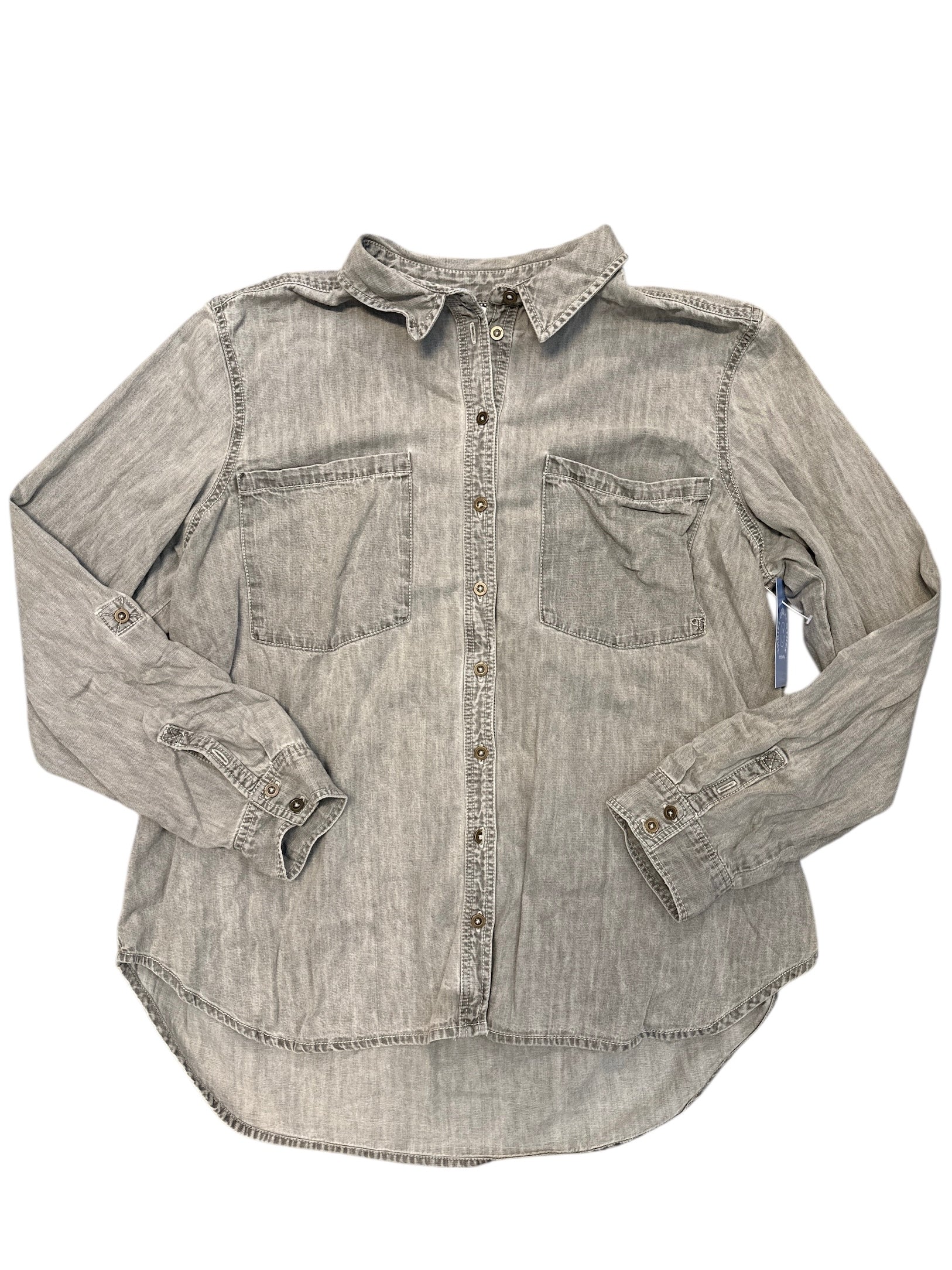 gray pilcro chambray button down, xl