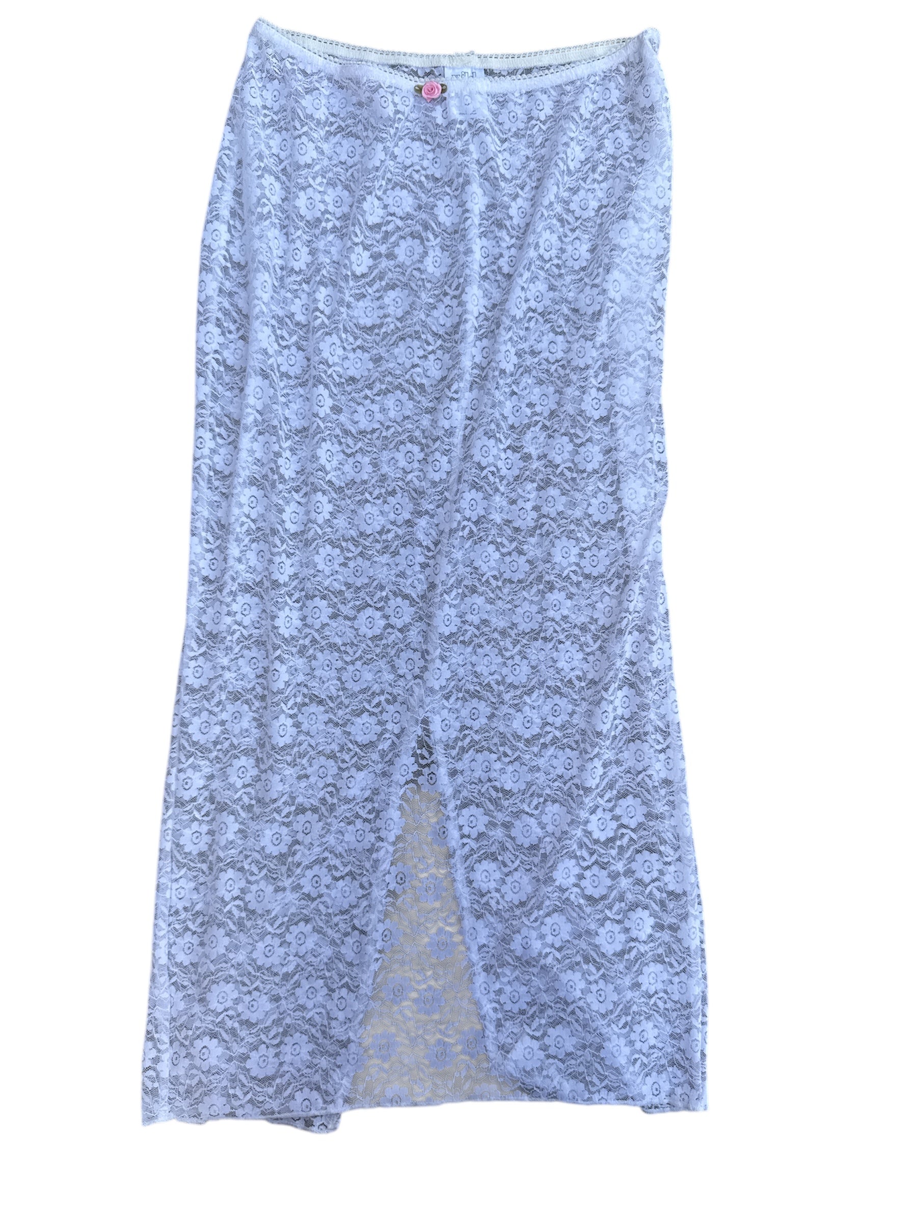 White Wild fable Lacey maxi skirt, xs