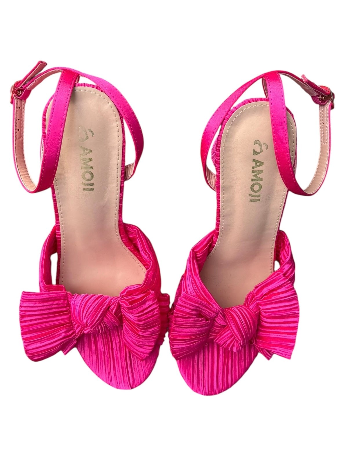pink amoji bow heels, 38