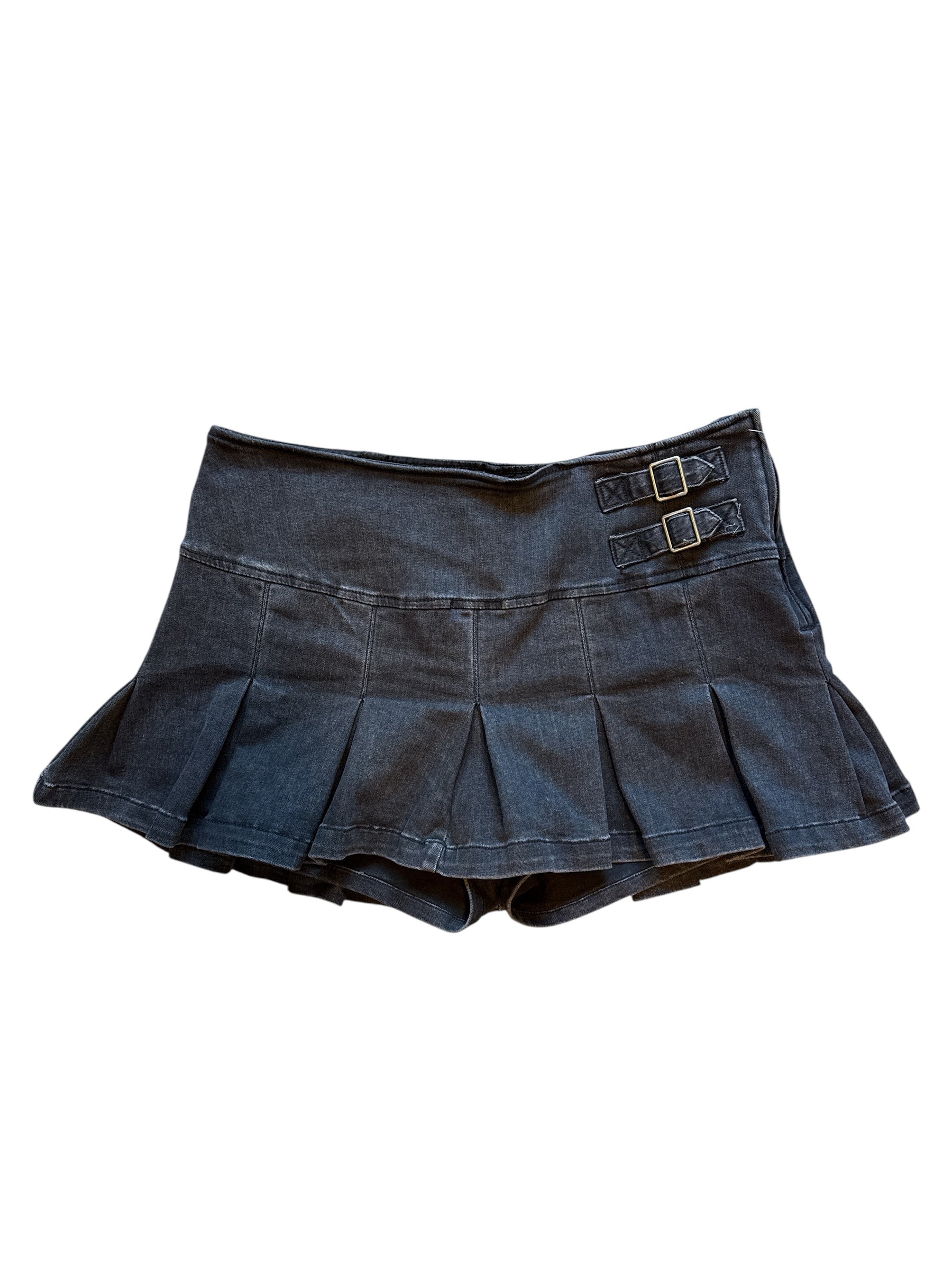 black wild fable Buckle denim mini skirt, 14