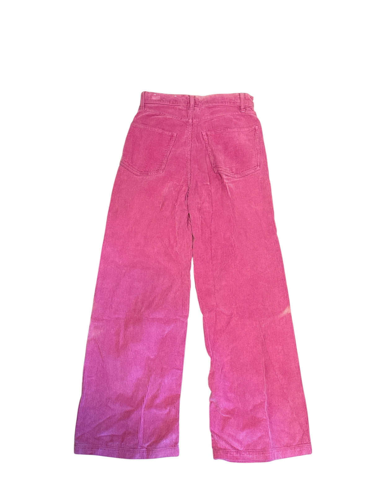 pink bdg cord wide leg pants, 26