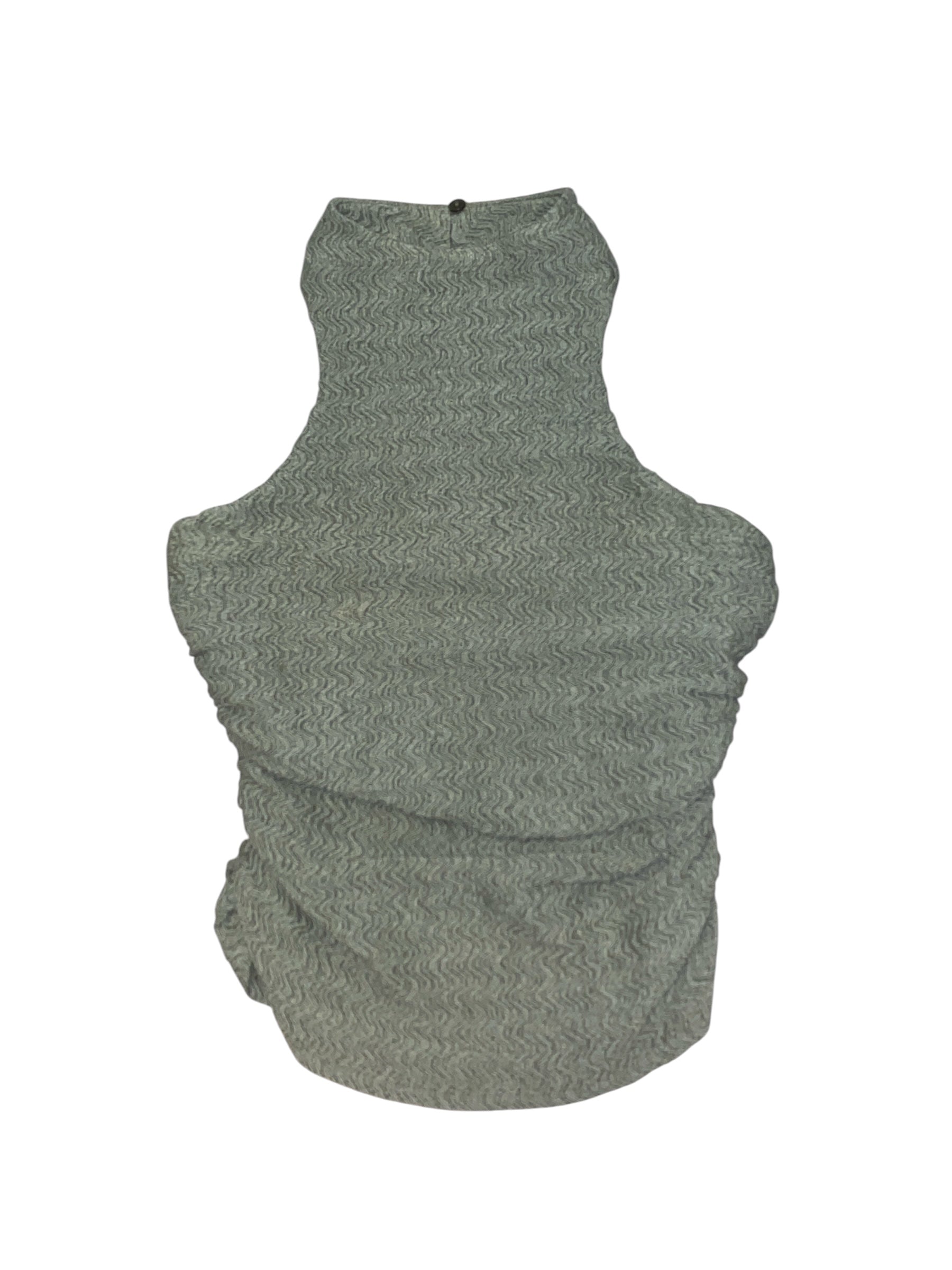 Green Zara Textured high neck tank, S