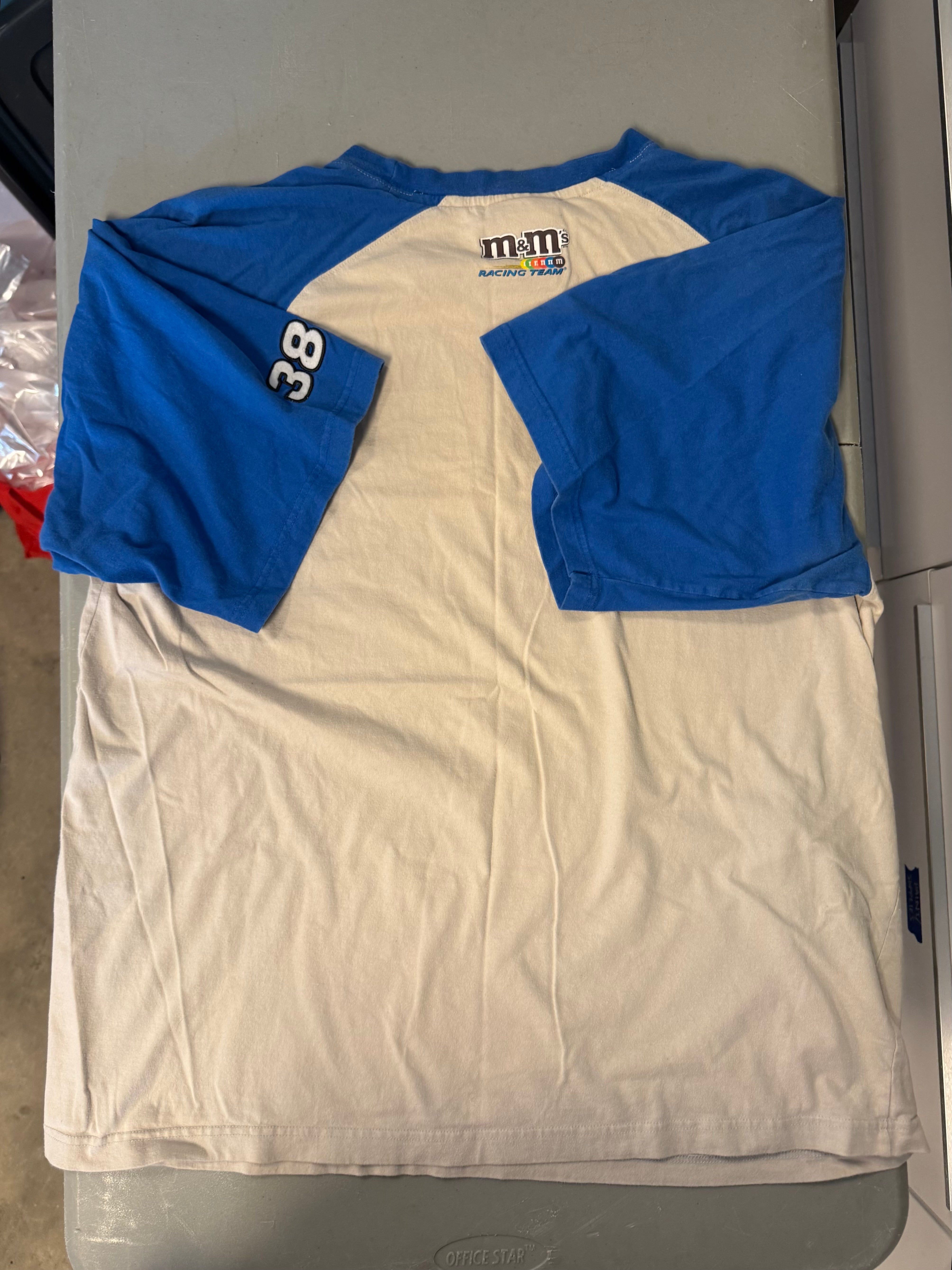 blue cream chase sadler raglan, xxl