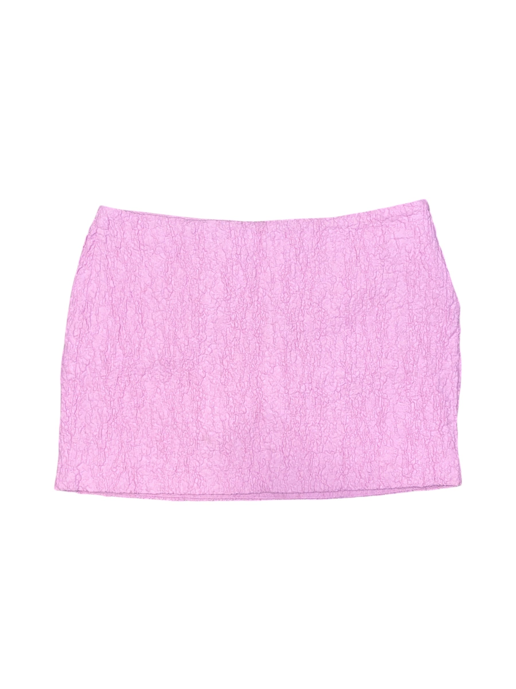 Pink House of cb Scrunchy mini skirt, S