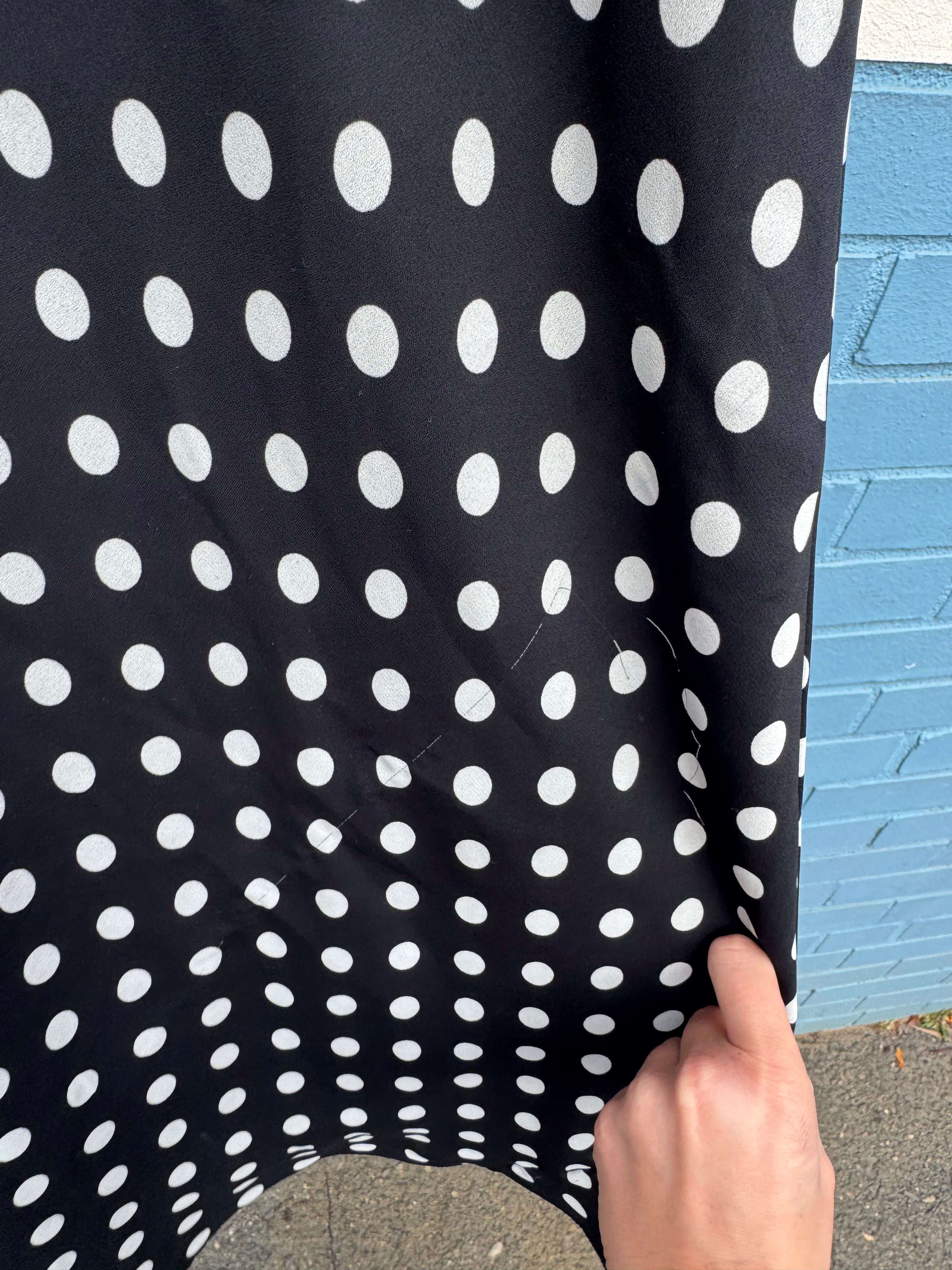 b&w ronni nicole high neck polka midi, 6