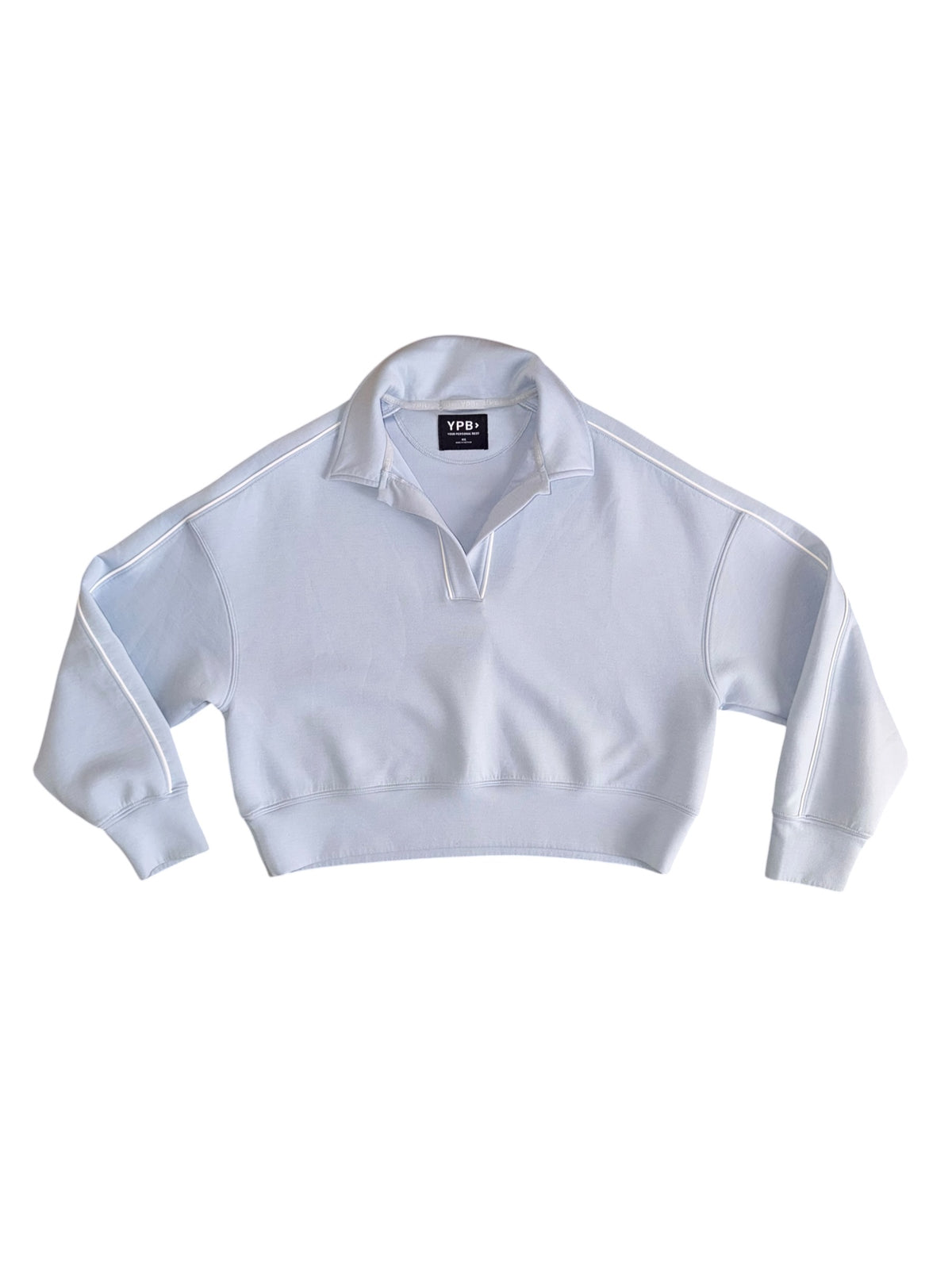 blue white ypb sweatshirt, xs