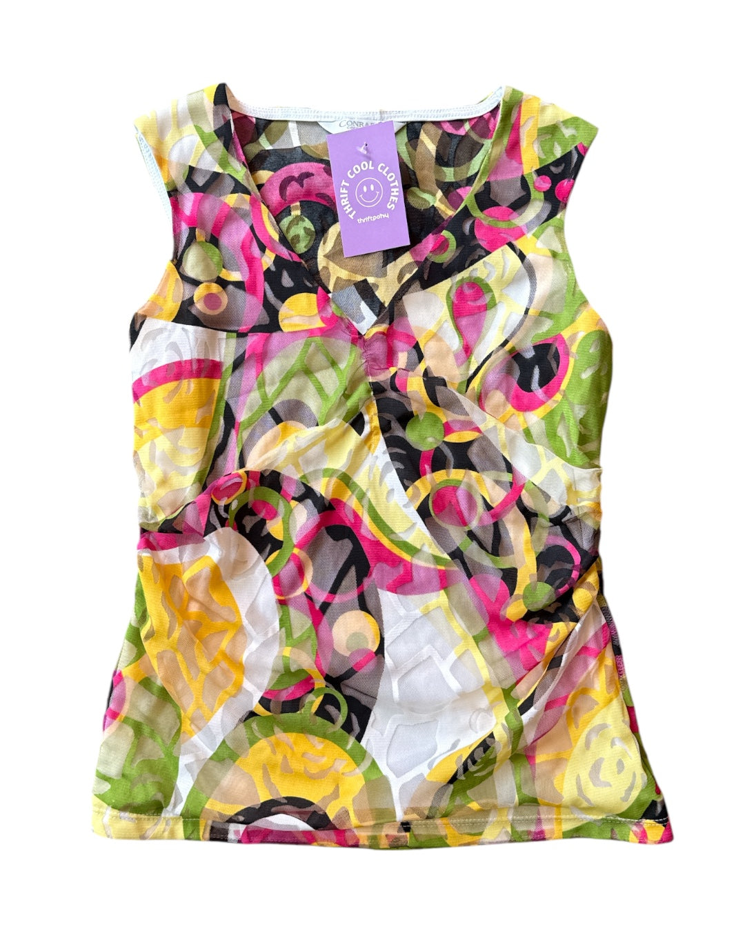 multi conradc pattern mesh overlay tank, s