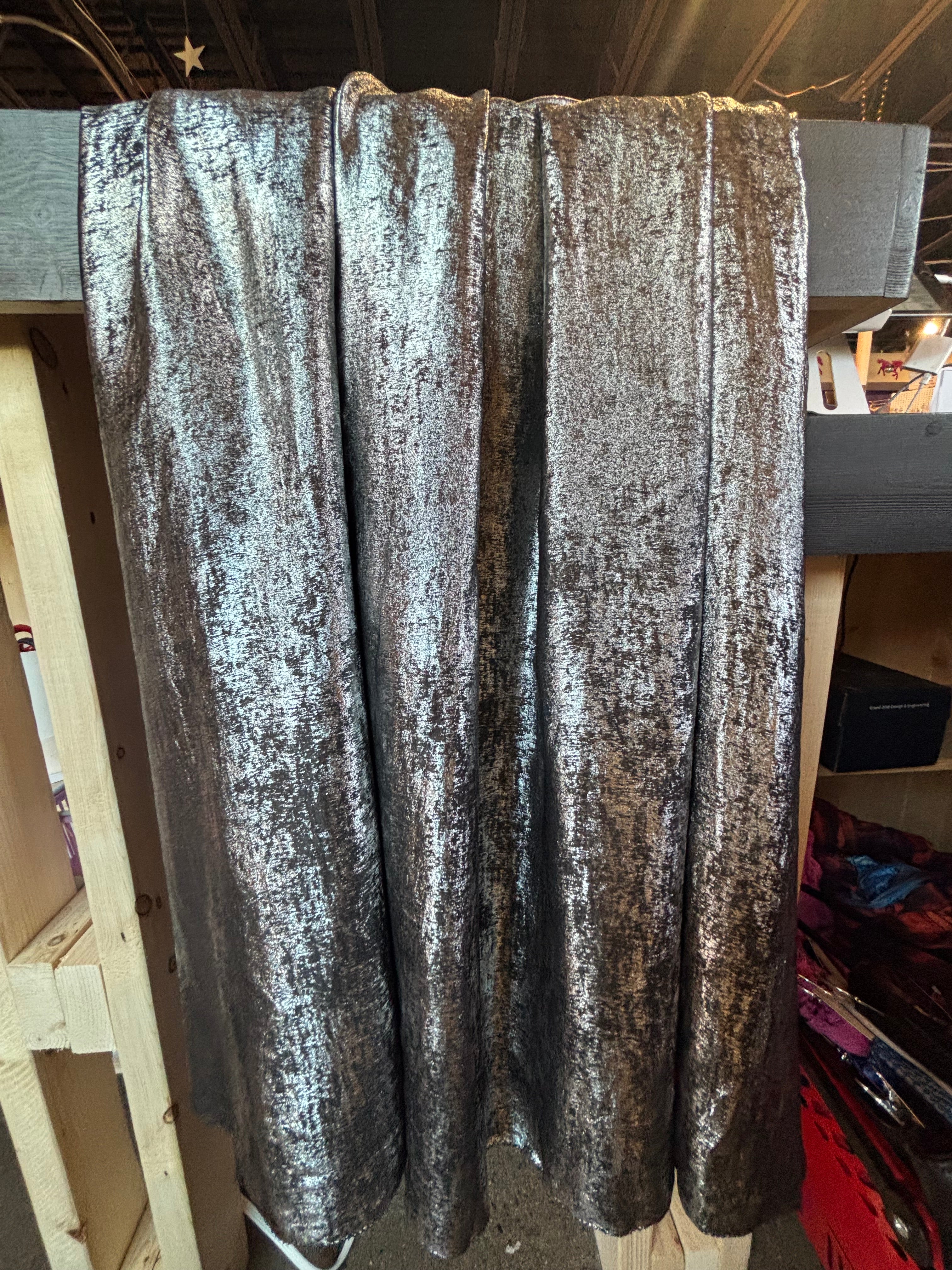 silver la maise dropwaist shiny dress, xs