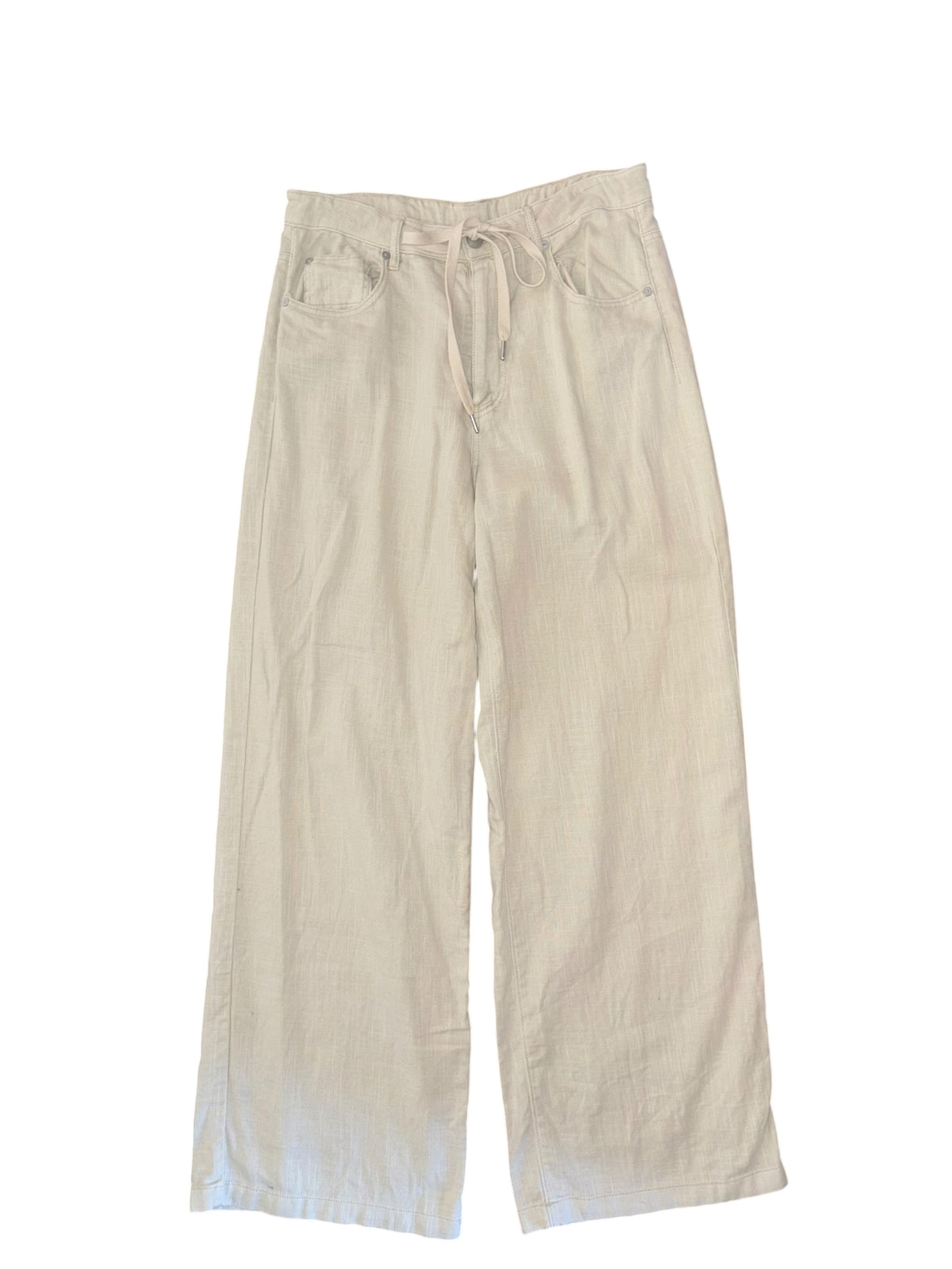 beige blank nyc cotton/linen pants, 27