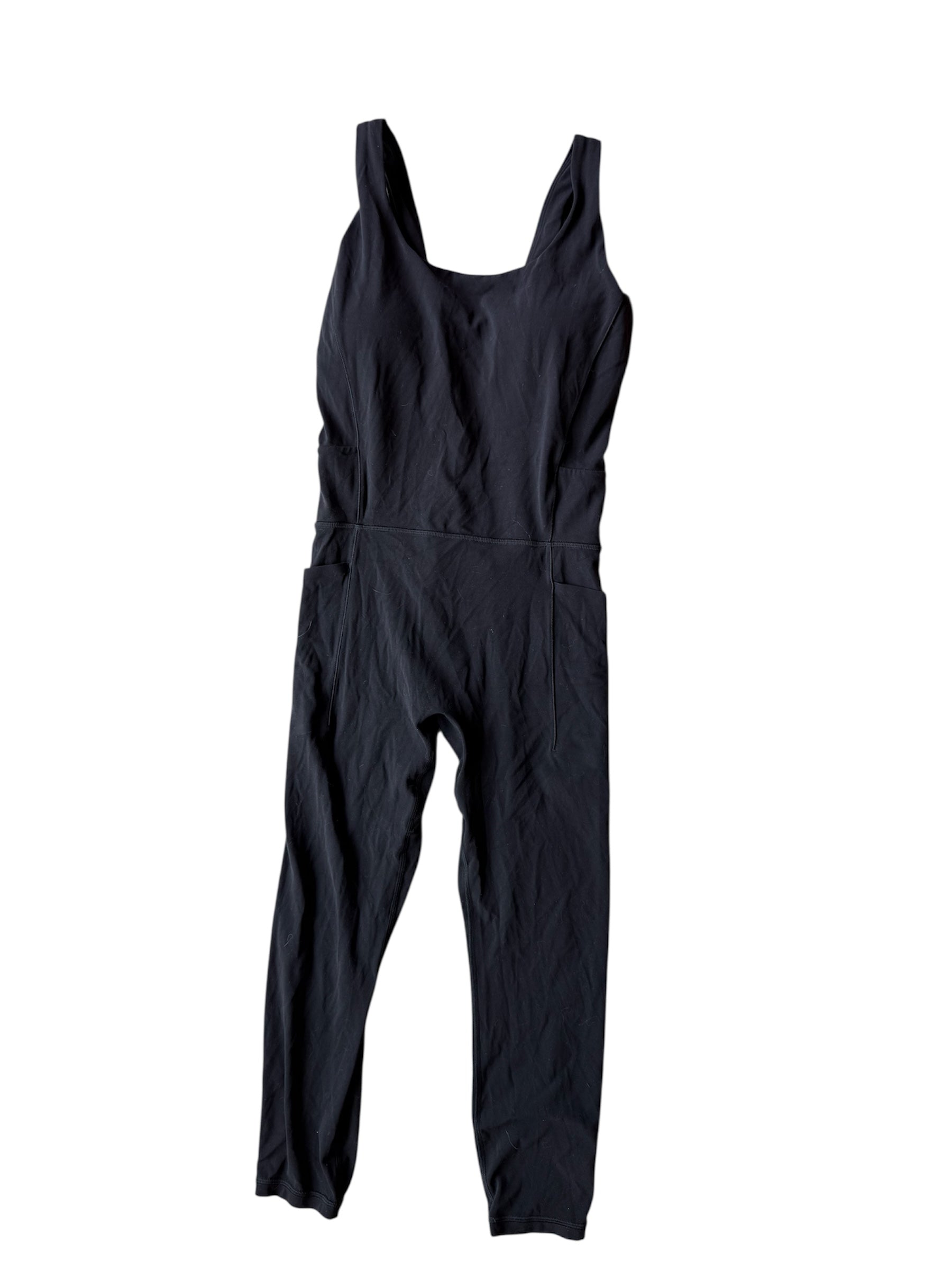 black Athleta cami jumpsuit, M