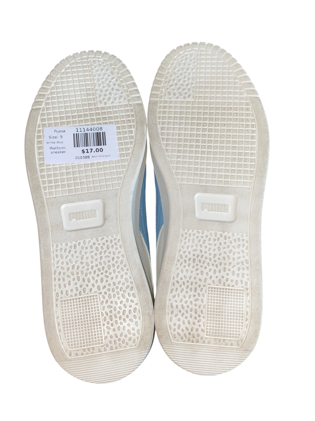 White blue Puma Platform sneaker, 9
