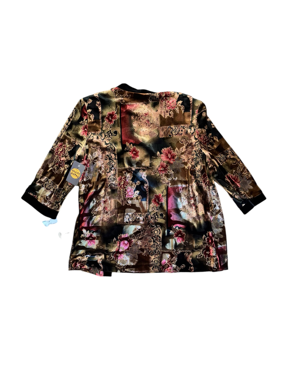 Multi r&m richards velour jacket top, 18