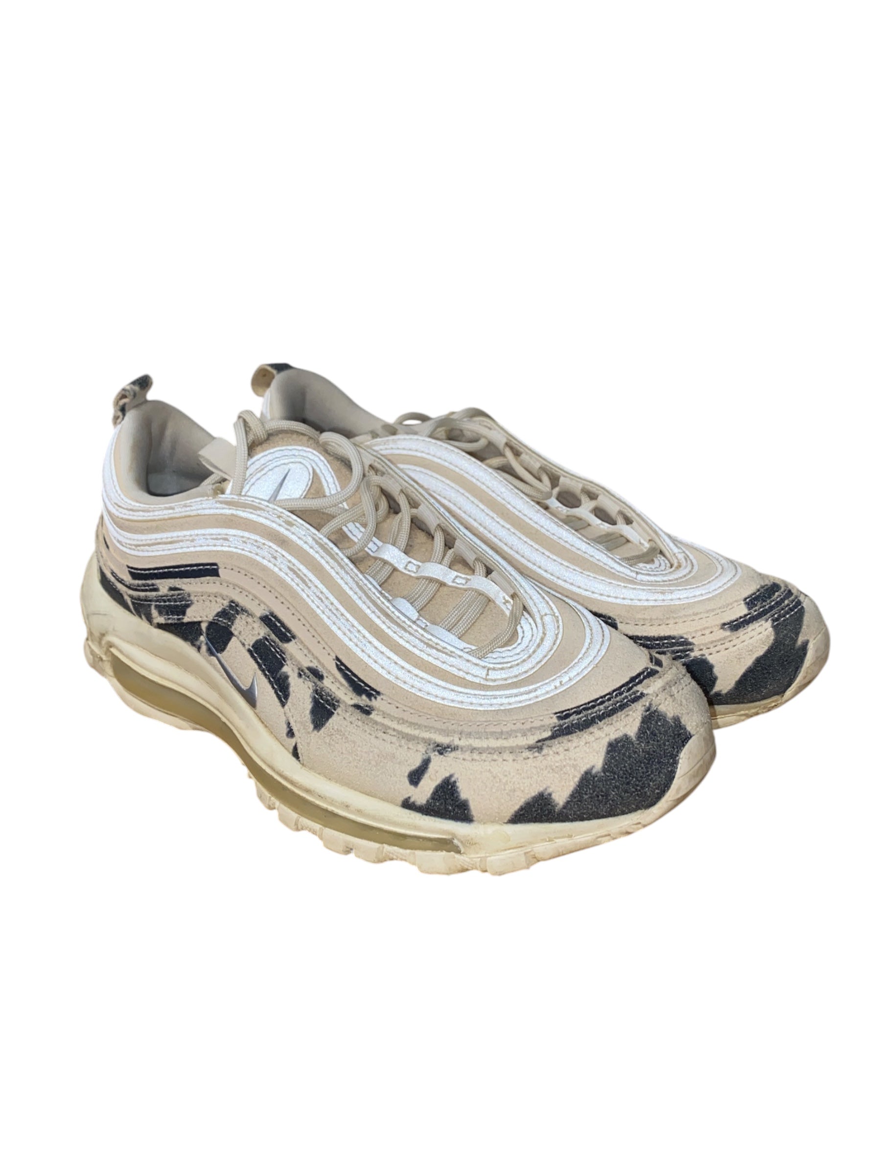 cream nike cow air max, 9.5