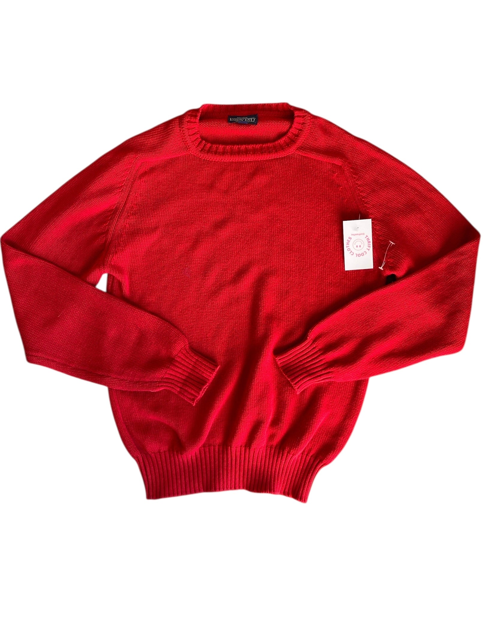 Red Lands end Mens sweater, M