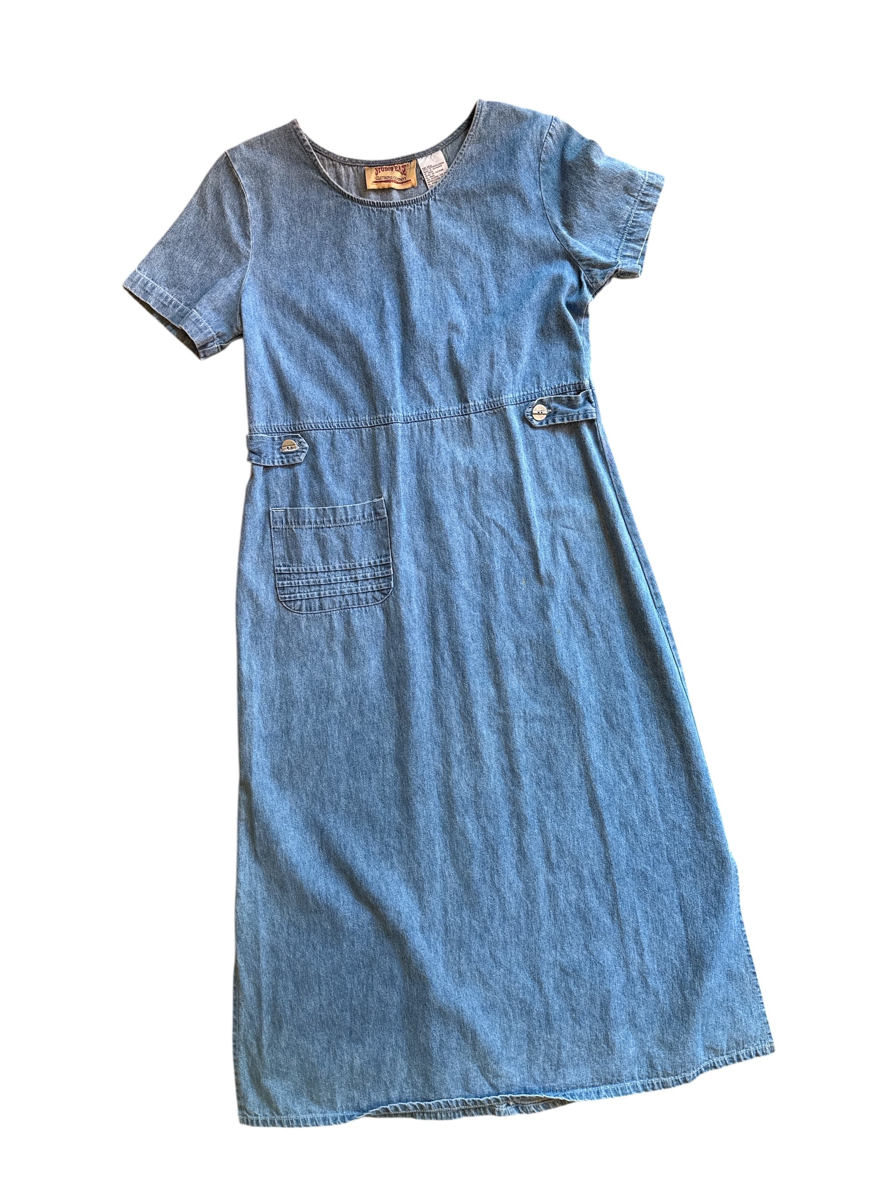 blue Studio Ease vtg denim dress, 10