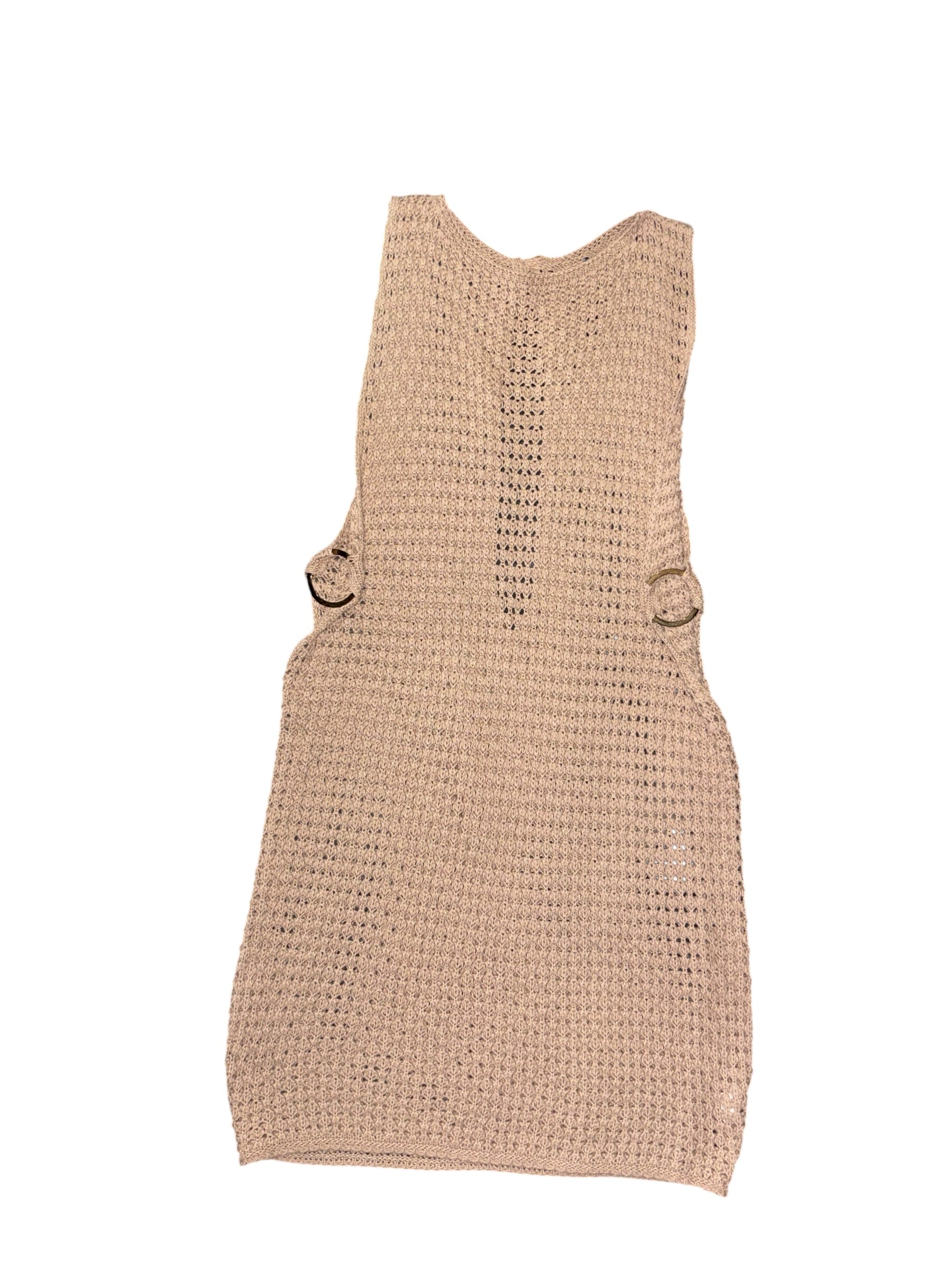 tan  crochet tank w hardware, m