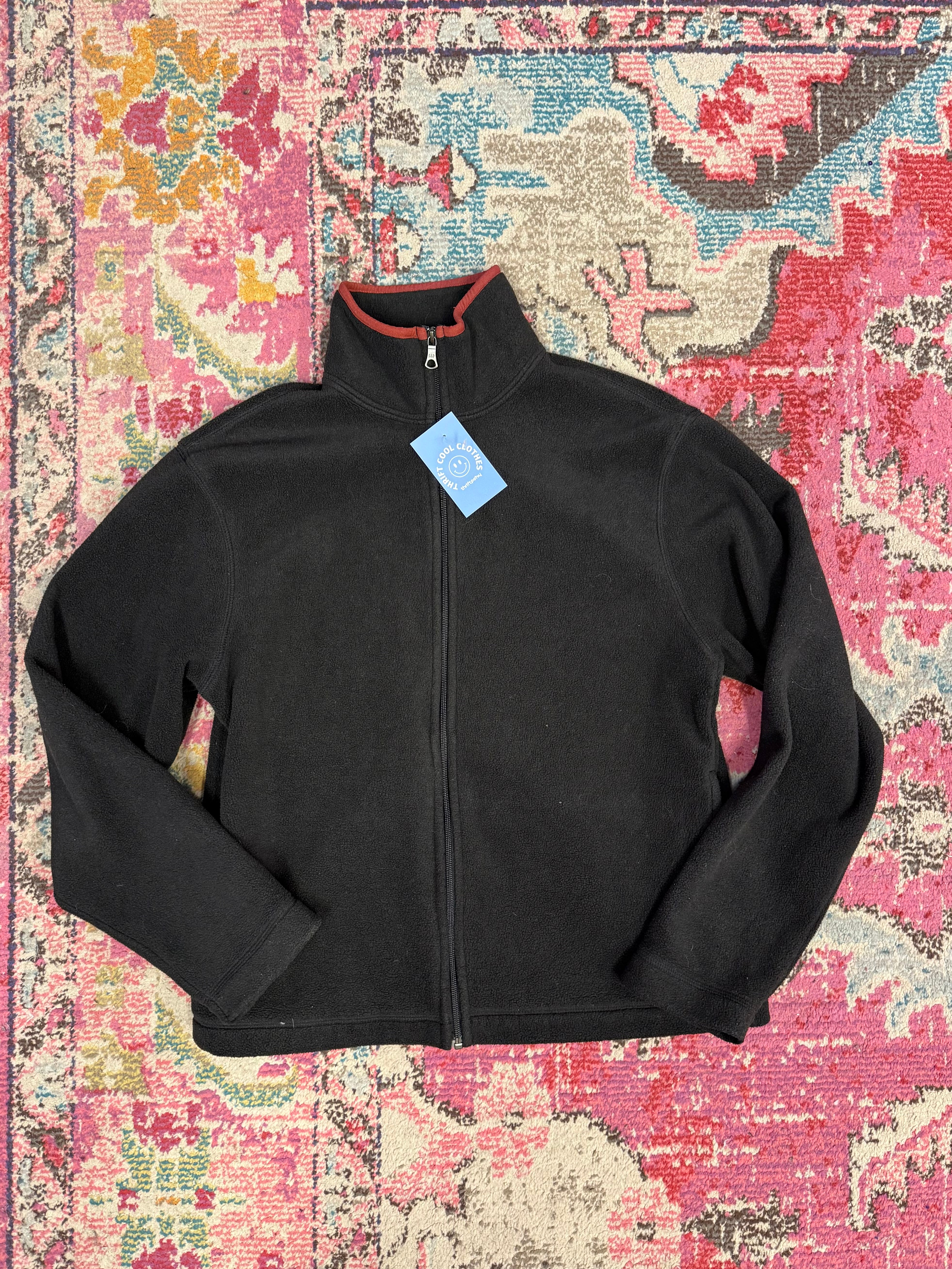 black Gap zip up fleece, M