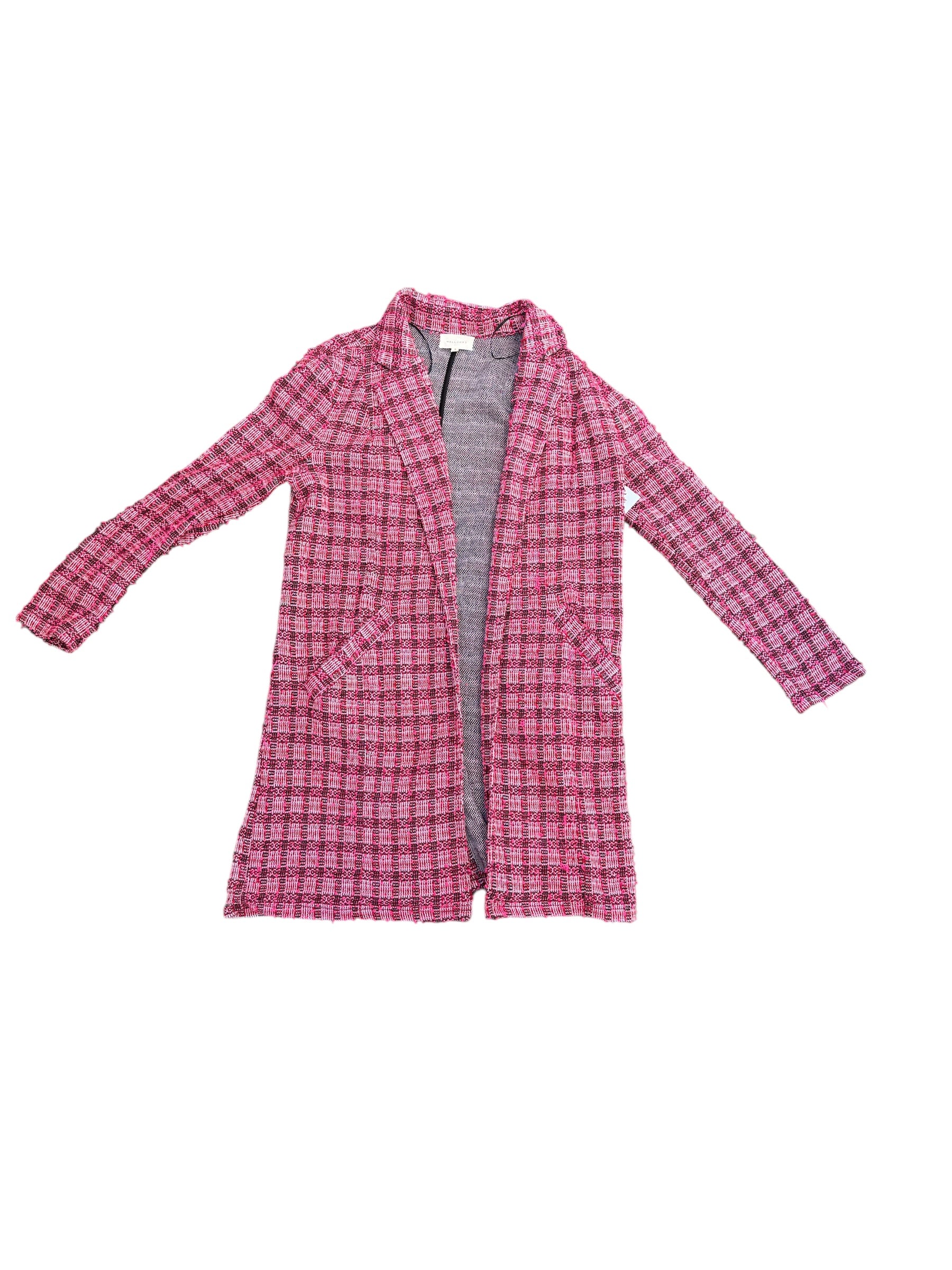 Pink Melloday Tweed tunic jacket, S