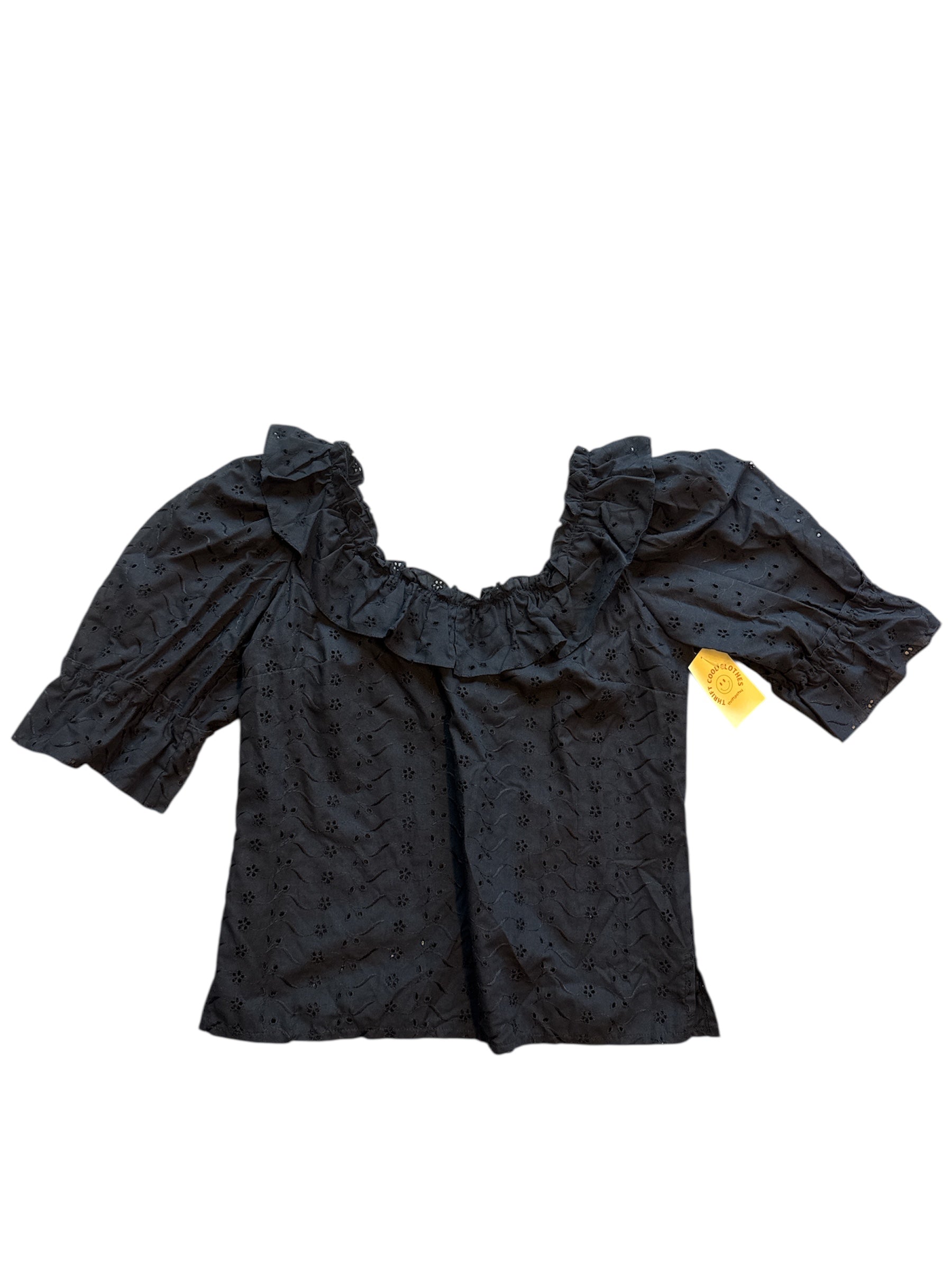 black call it fancy eyelet ruffle top, 16 (fits like XL)