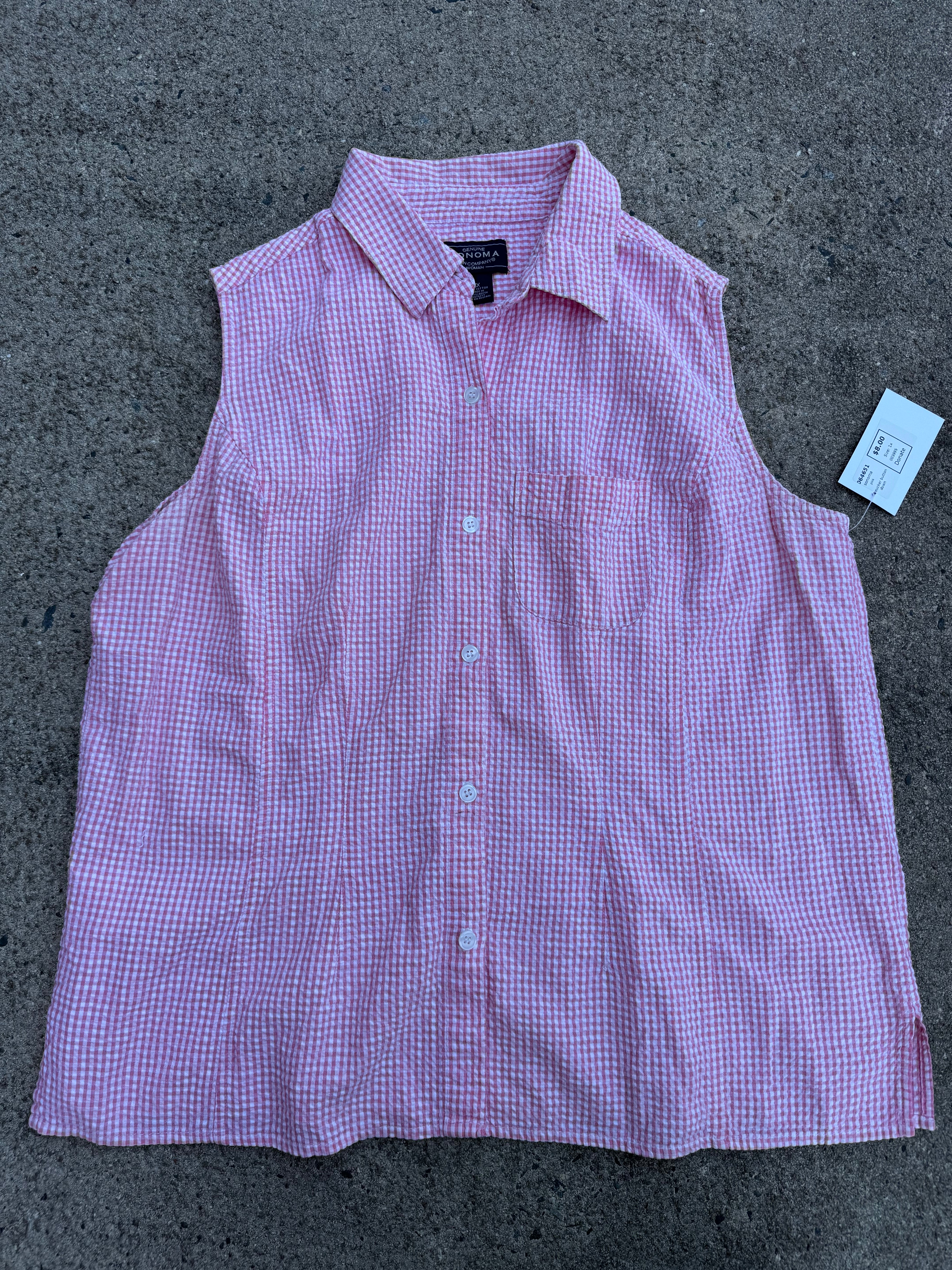 pink sonoma seereucker button down, 1x