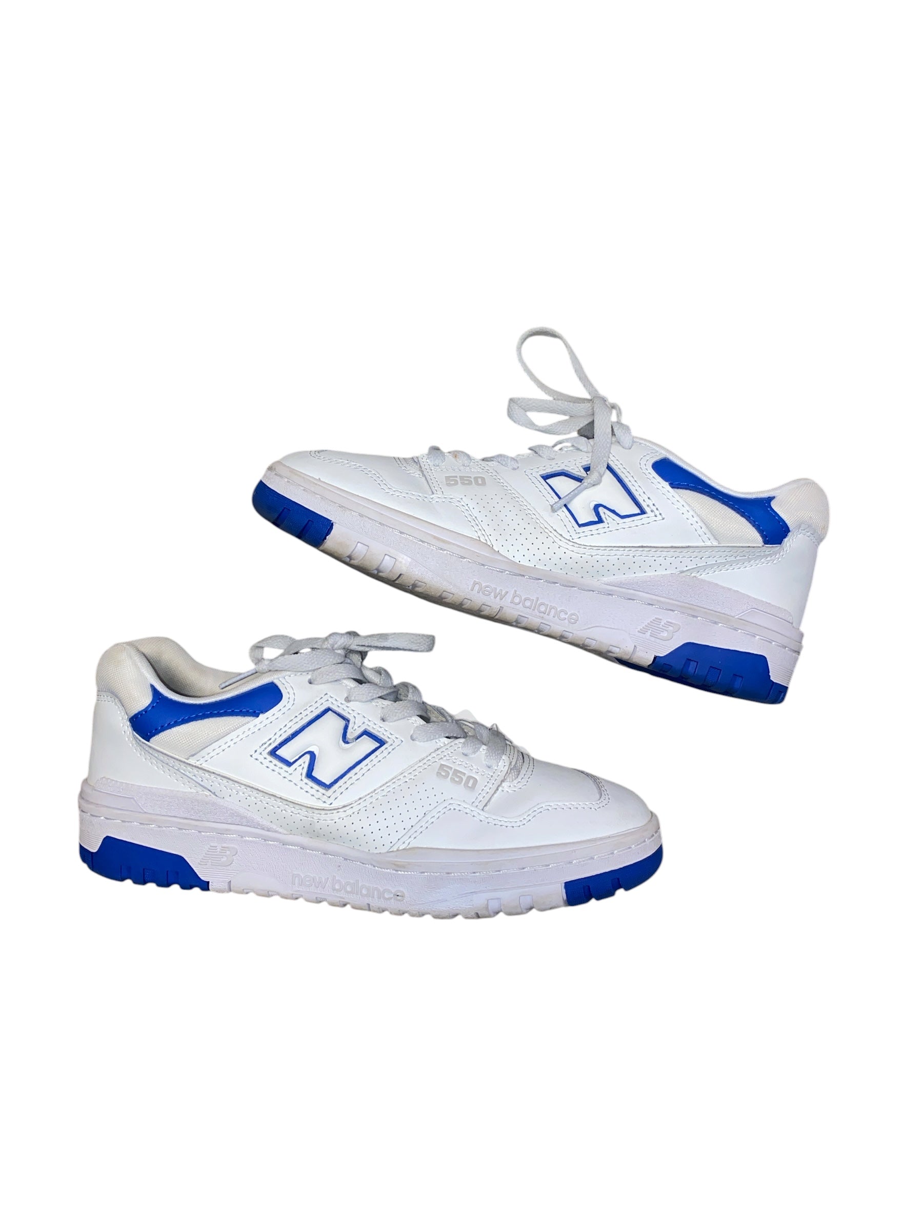 White blue New balance 550 sneakers, 8