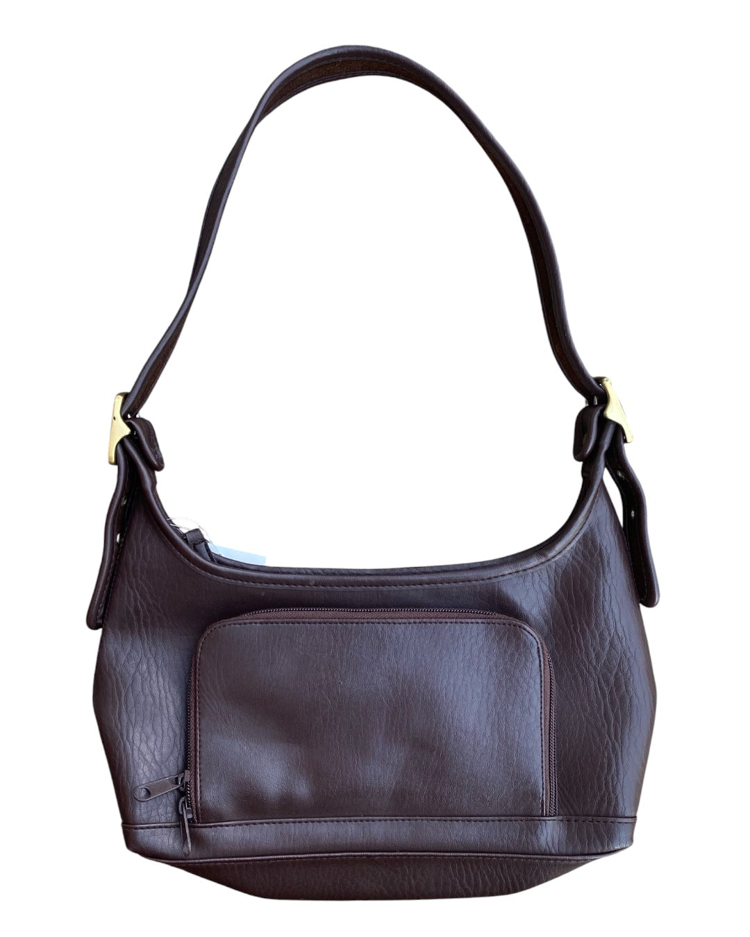 brown  pleather shoulder bag