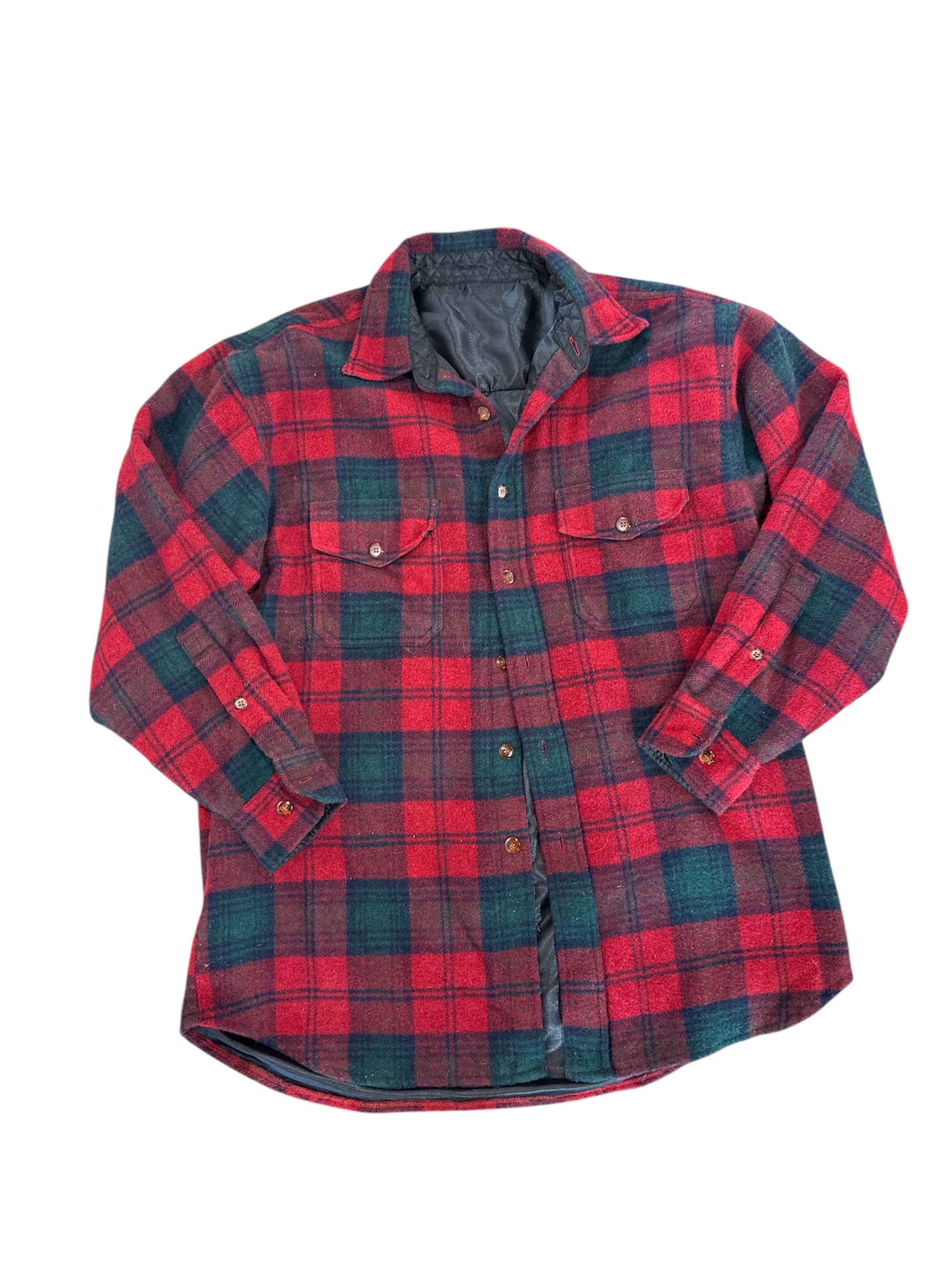 red black  plaid jacket, L