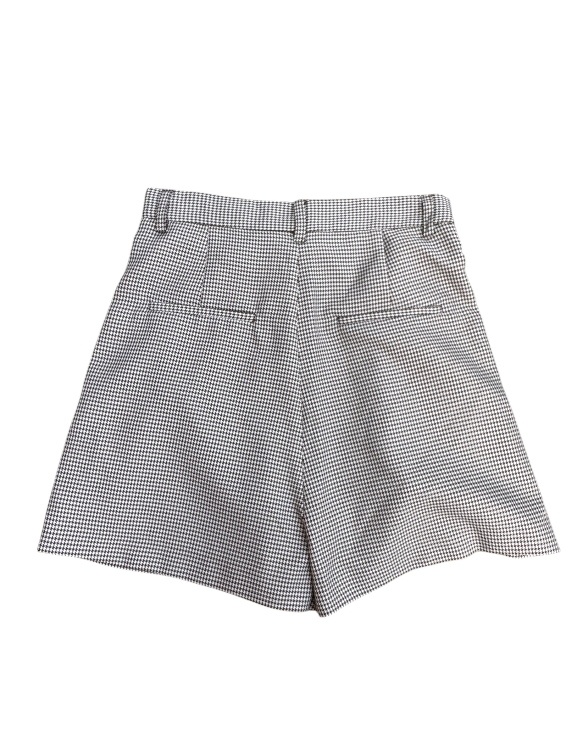 brown white steve madden NWT houndstooth shorts, s