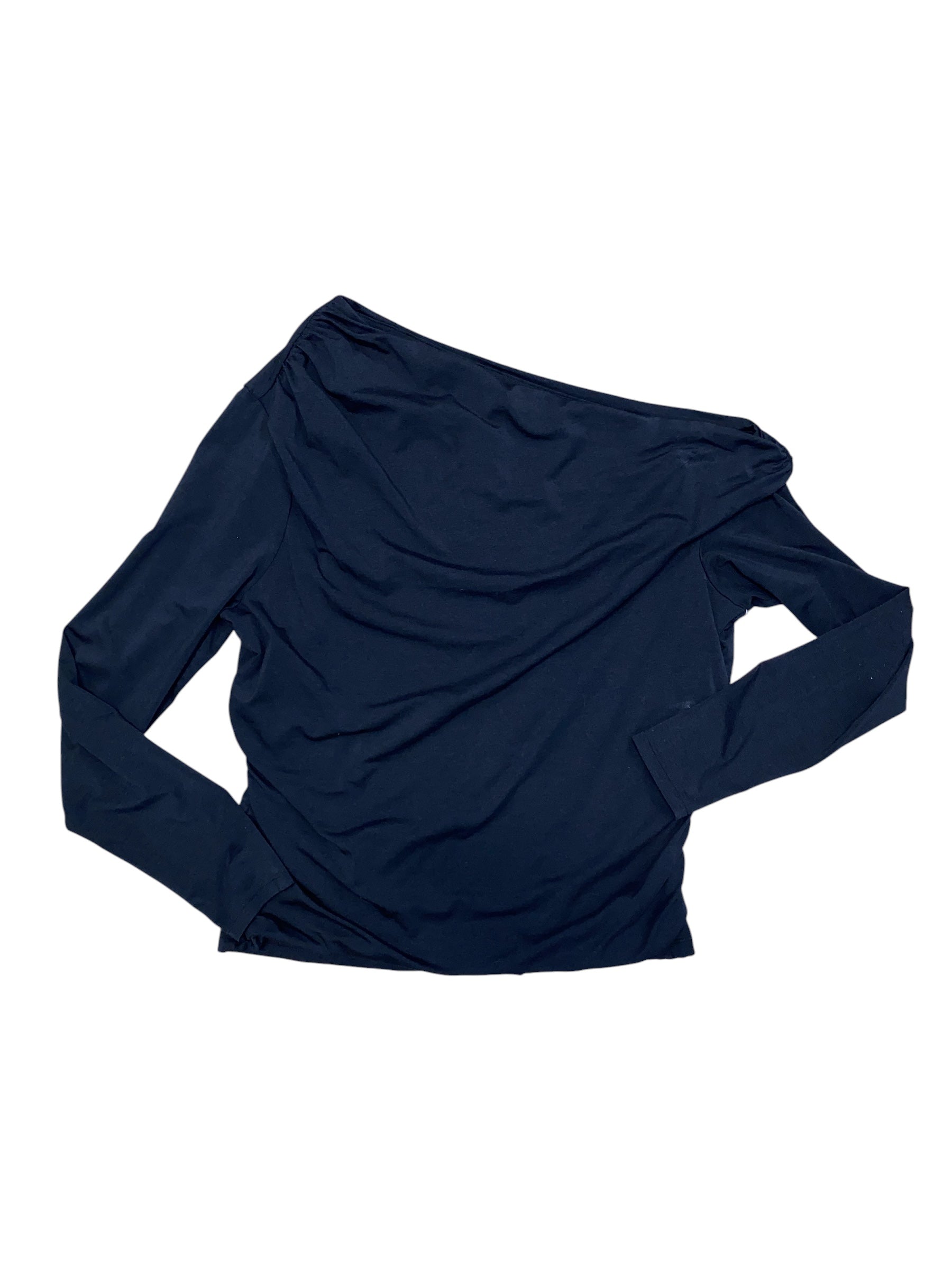 black abercrombie ls off shoulder top, XL