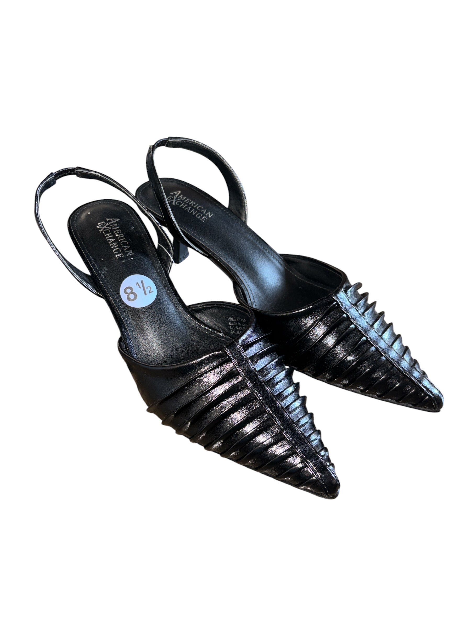 black american exchange sling back kitten heel, 8 1/2