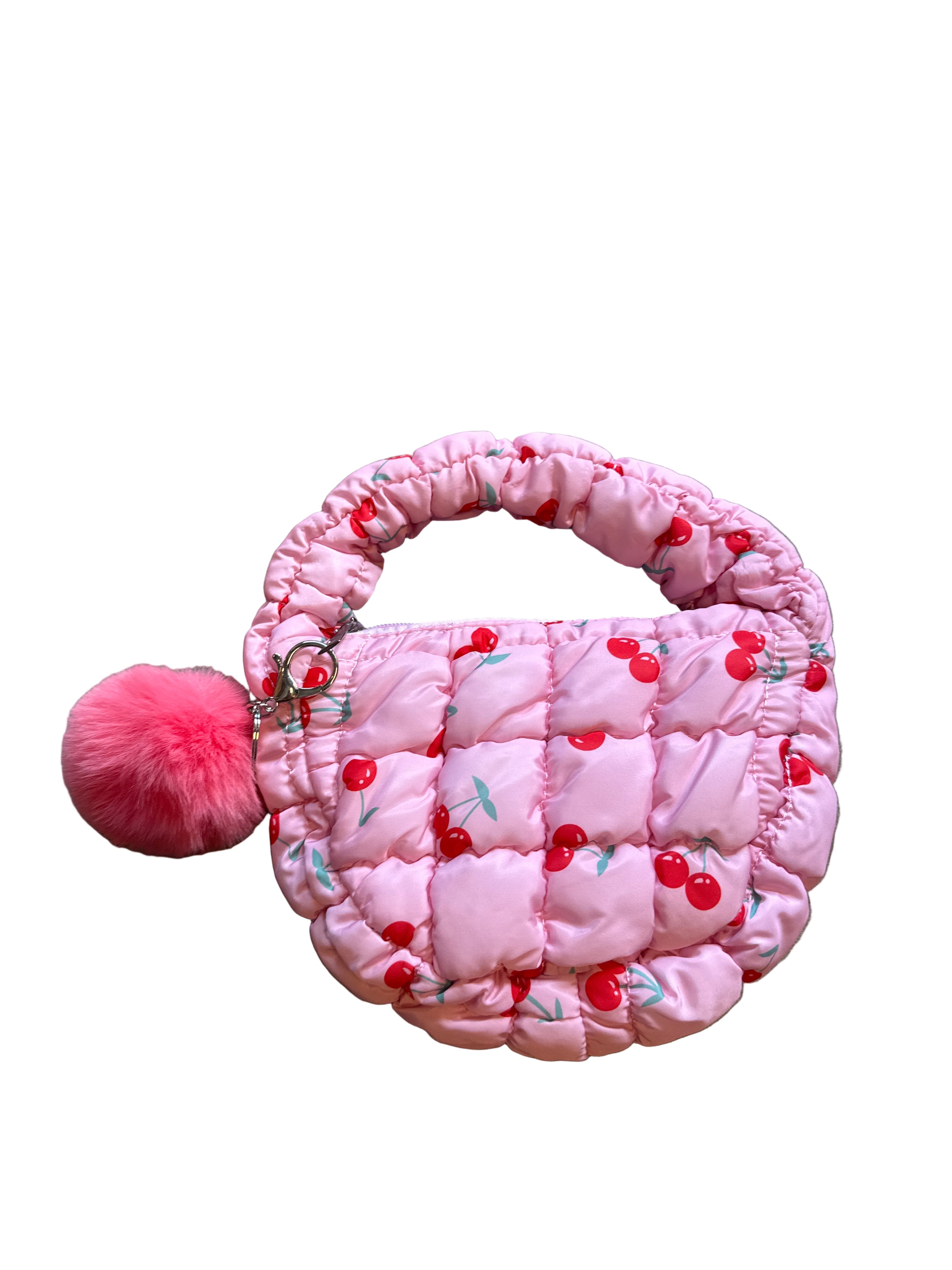 quilted cherry bag