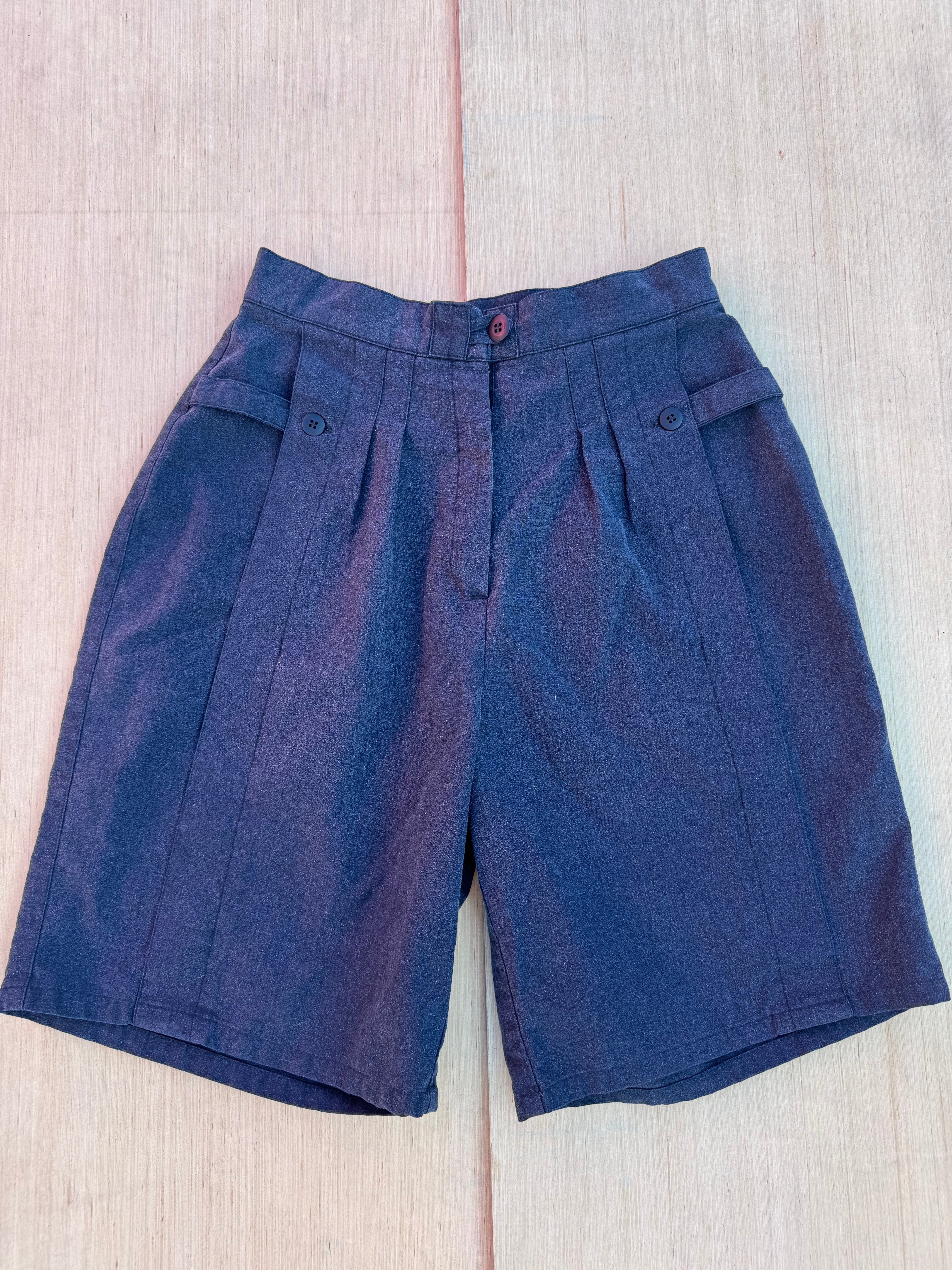 Grey Bugle boy pleated shorts, 9 (fits like S)