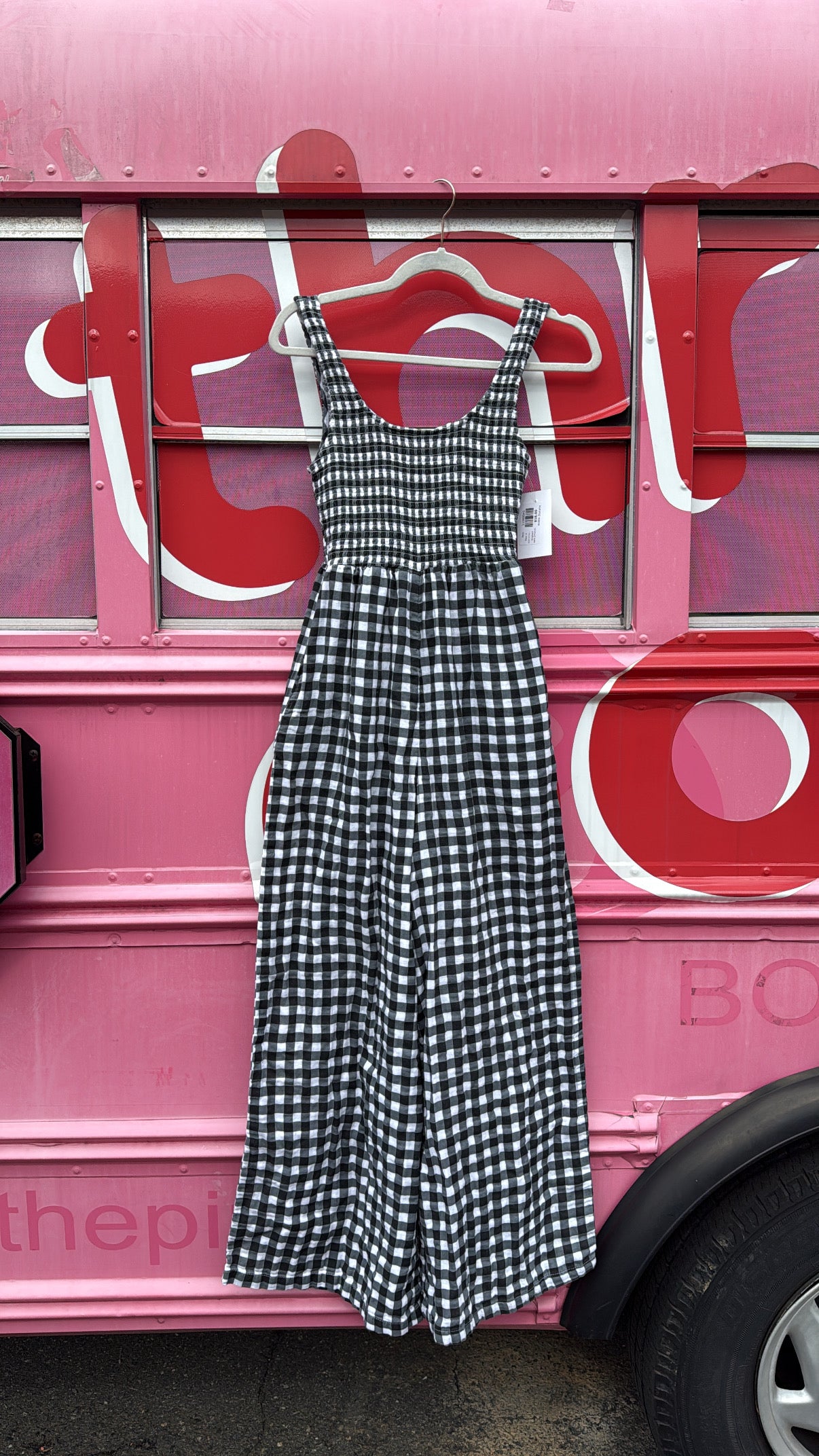 Black white  Asos  Gingham tank jumpsuit , 4