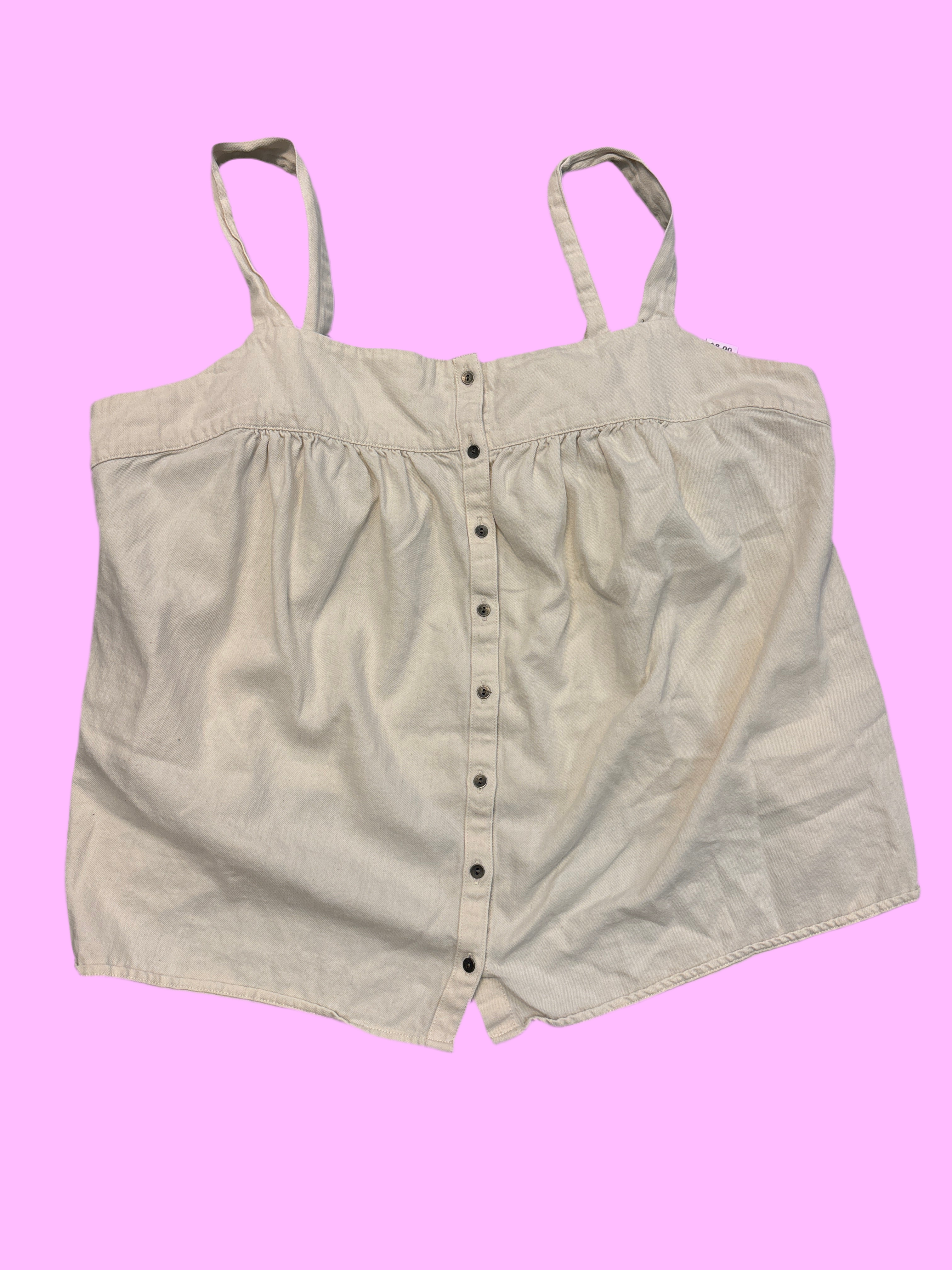 Beige Old navy babydoll tank, 2X