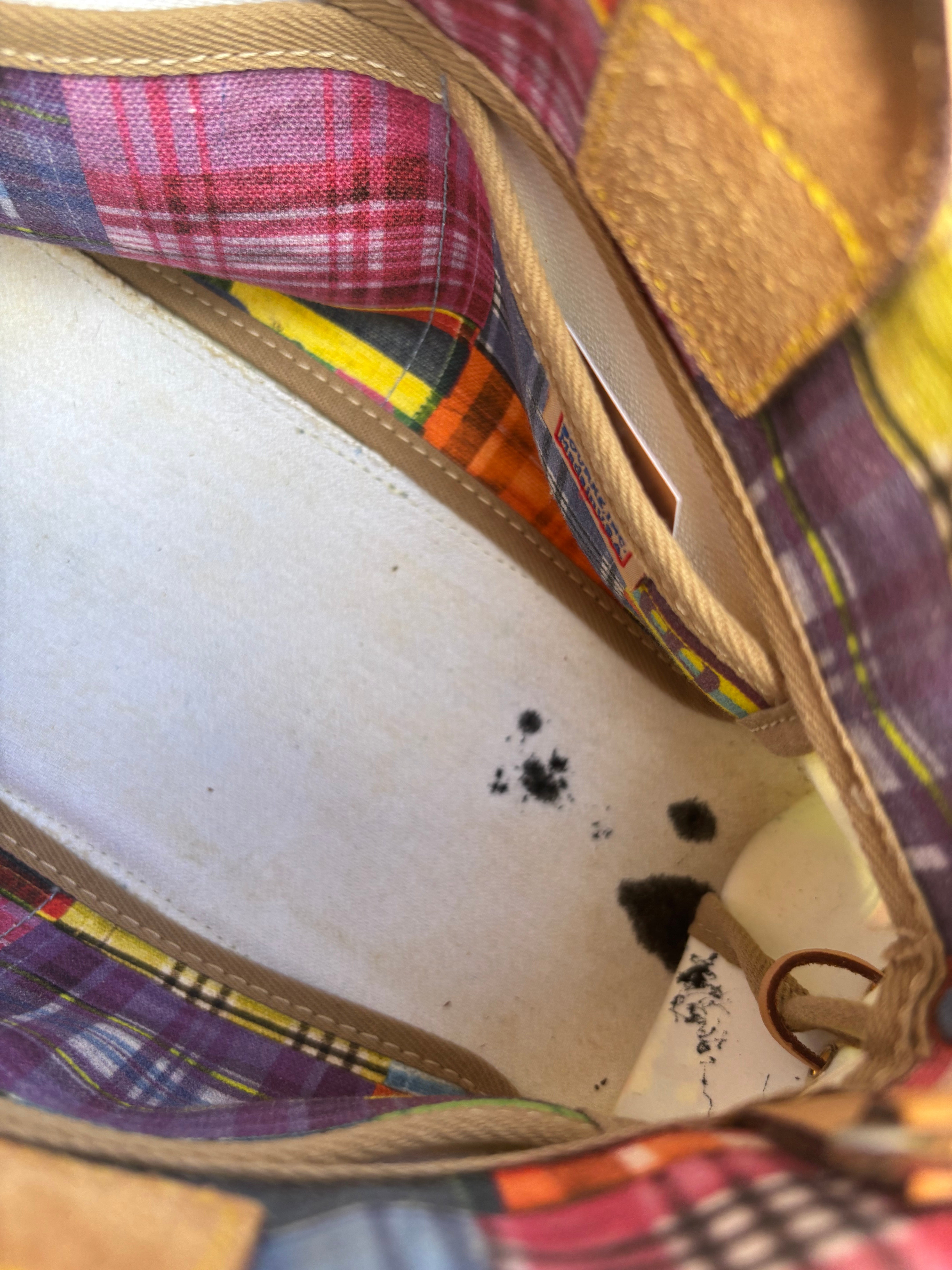 rainbow dooney & burke plaid ant bag