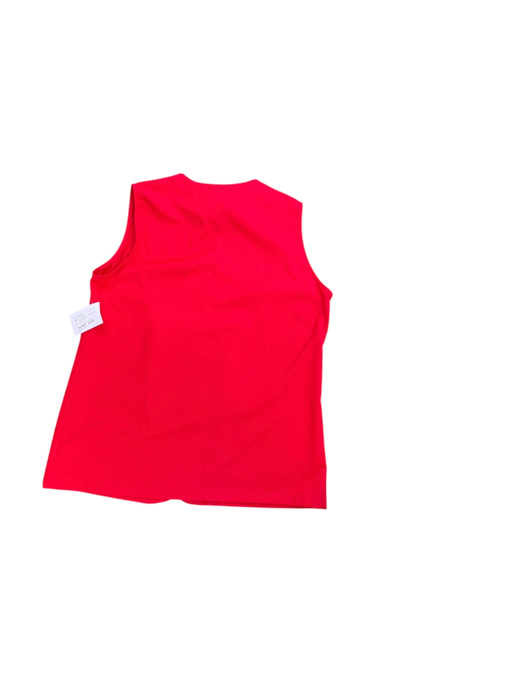 red Blair boutique sleeveless vest, m