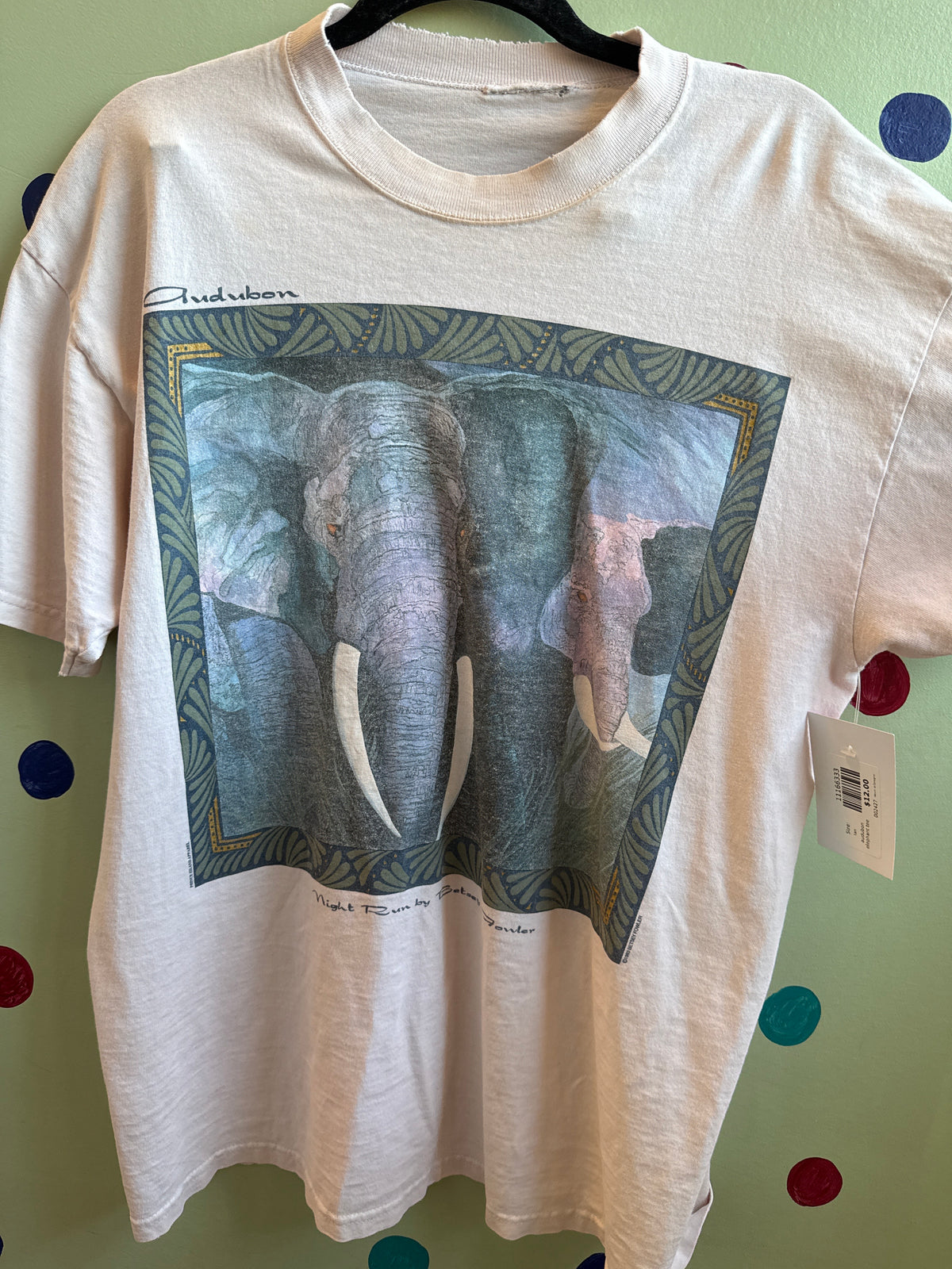 tan  audubon elephant tee