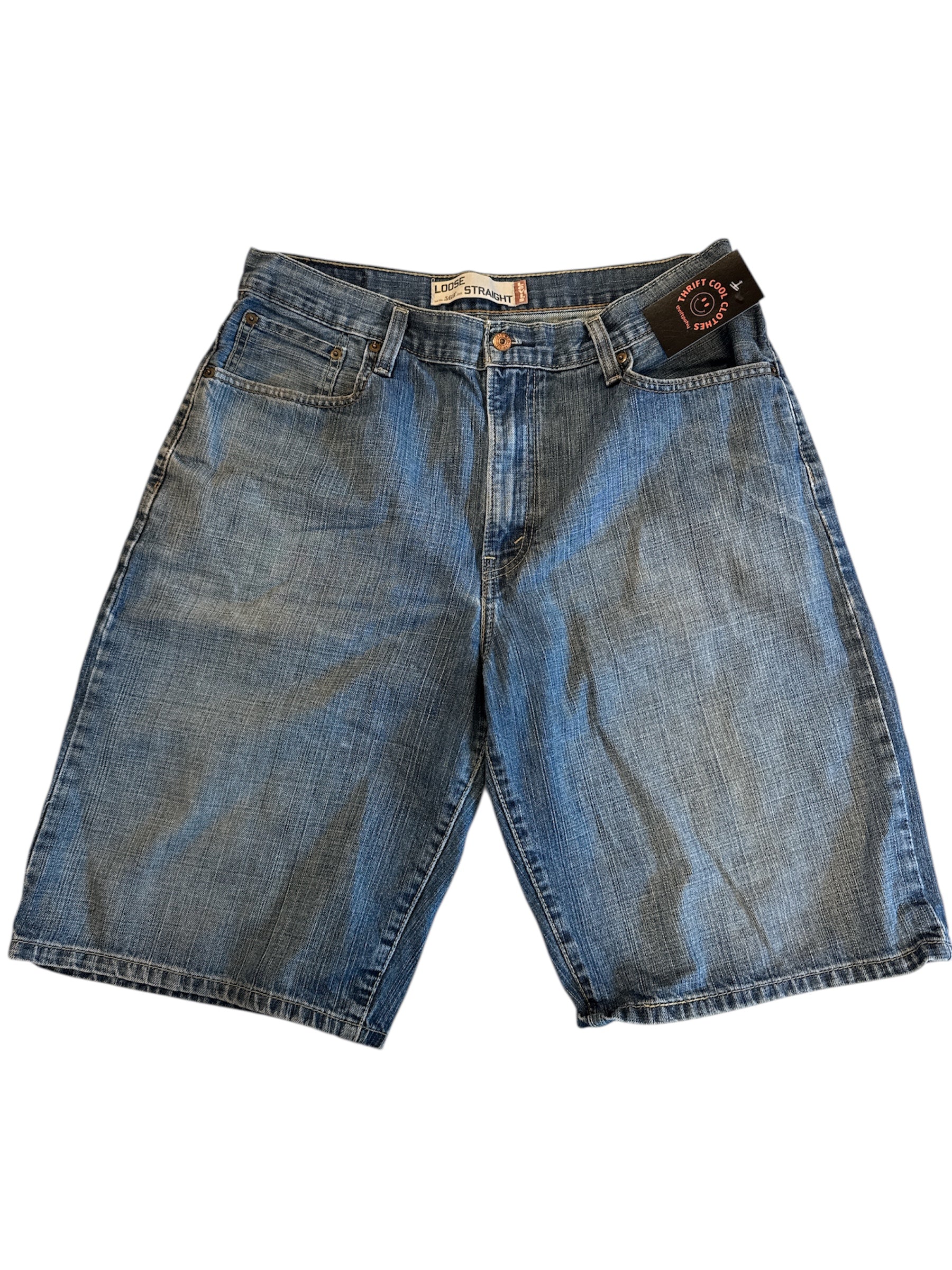med wash levis jorts, 36 (fit like women's size 12)