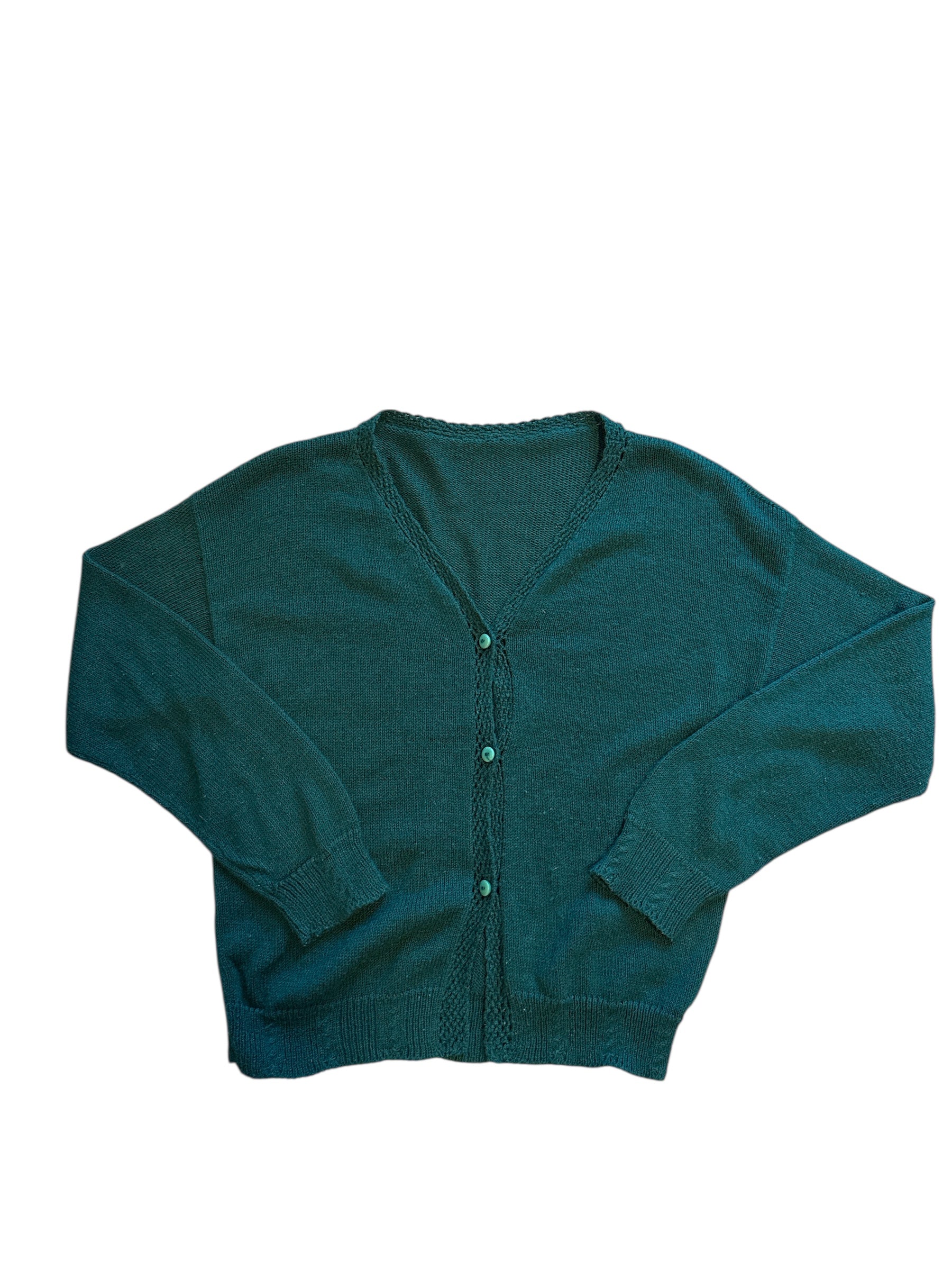 green  sweetie vtg cardigan, m