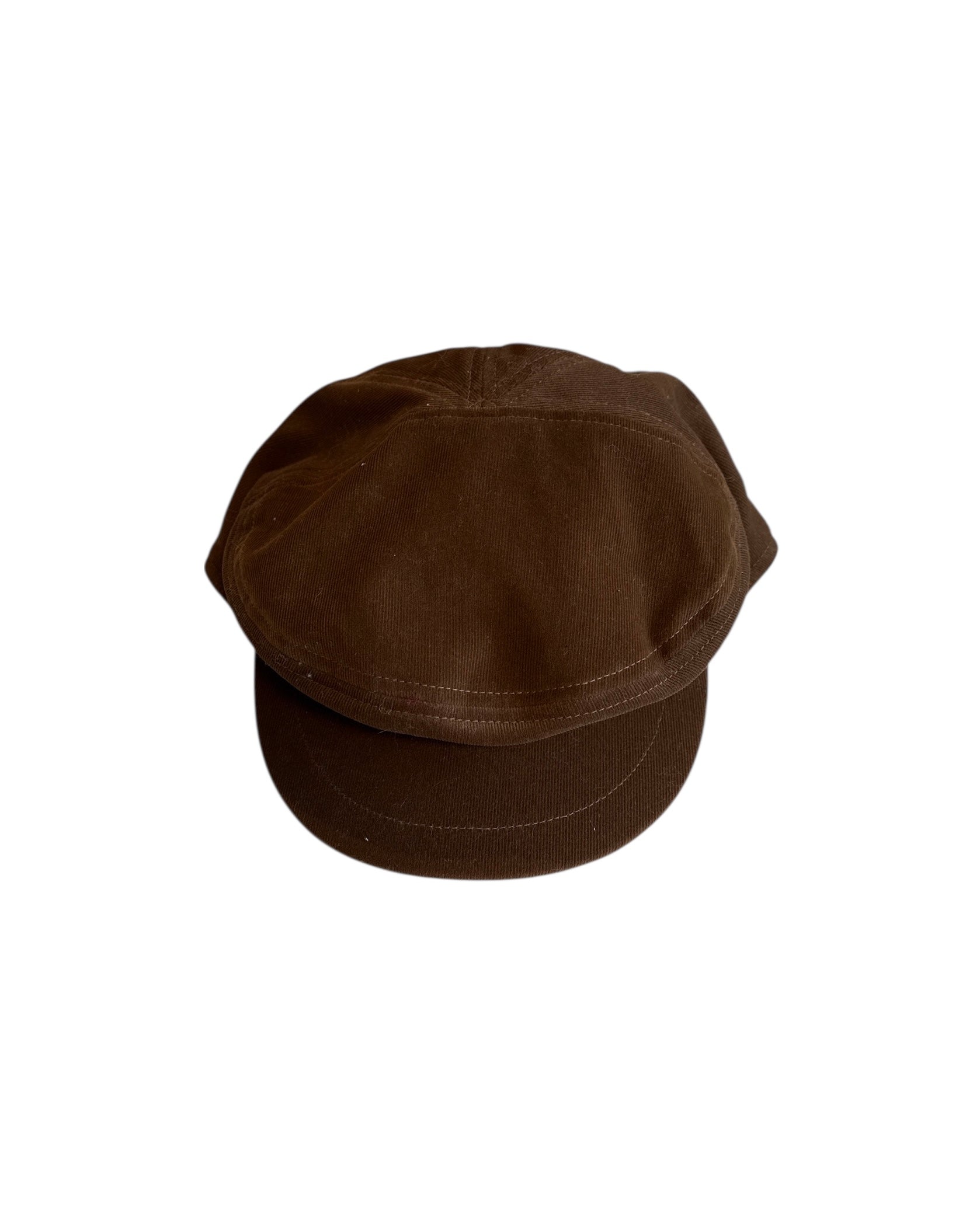 brown fallenbroken street conductor hat
