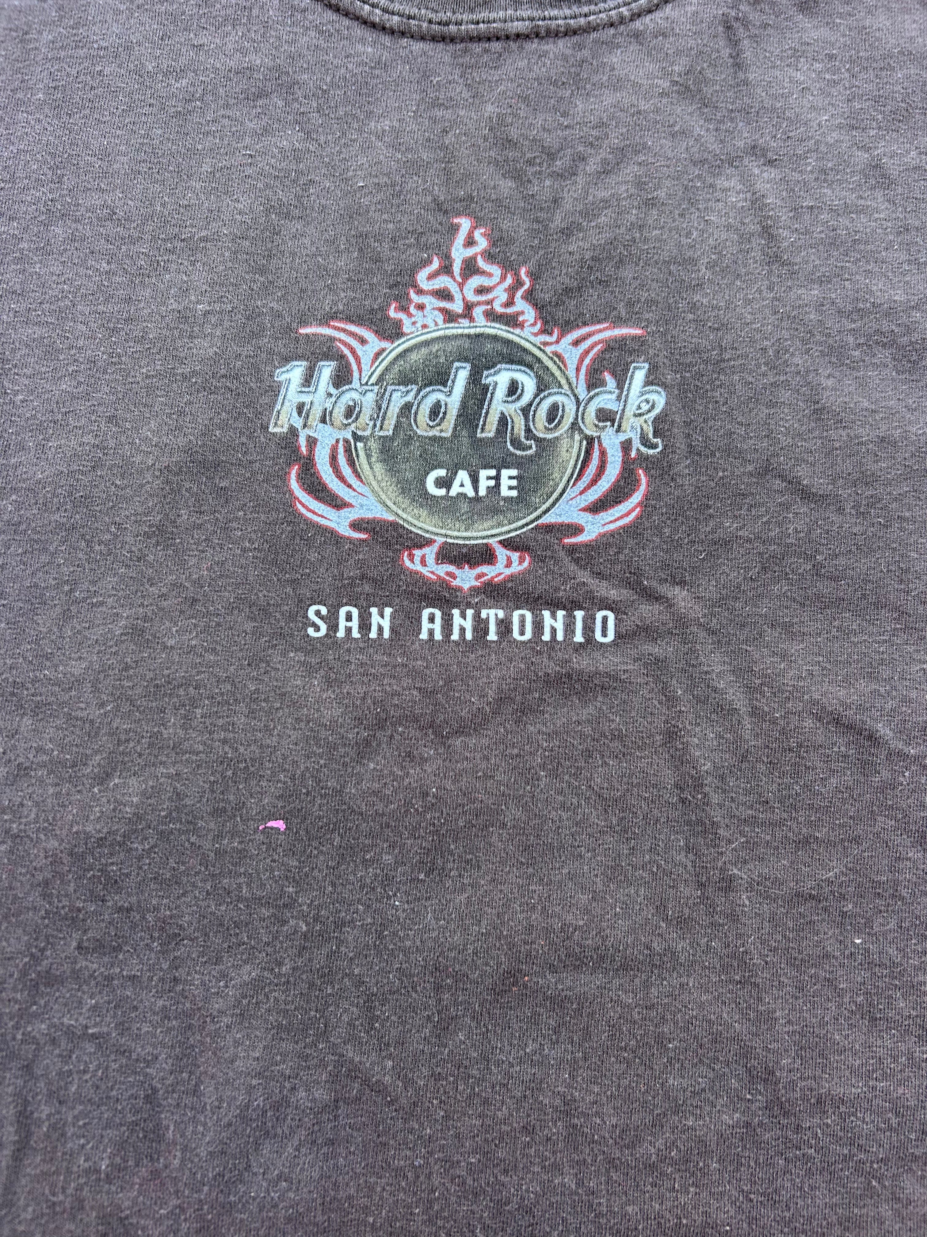 Brown  Hard Rock Cafe San Antonio tee, L