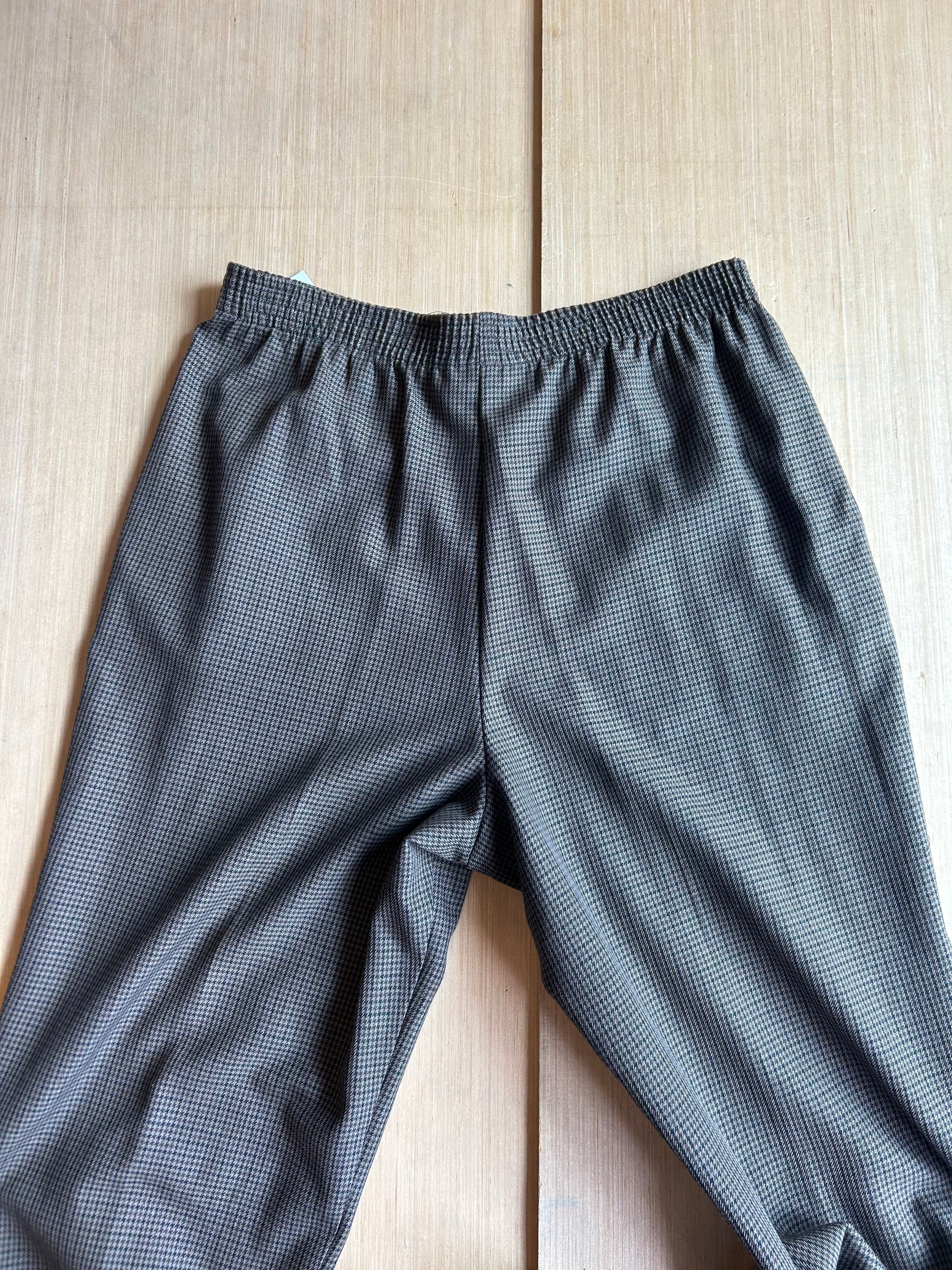brown icy houndstooth pants, 12