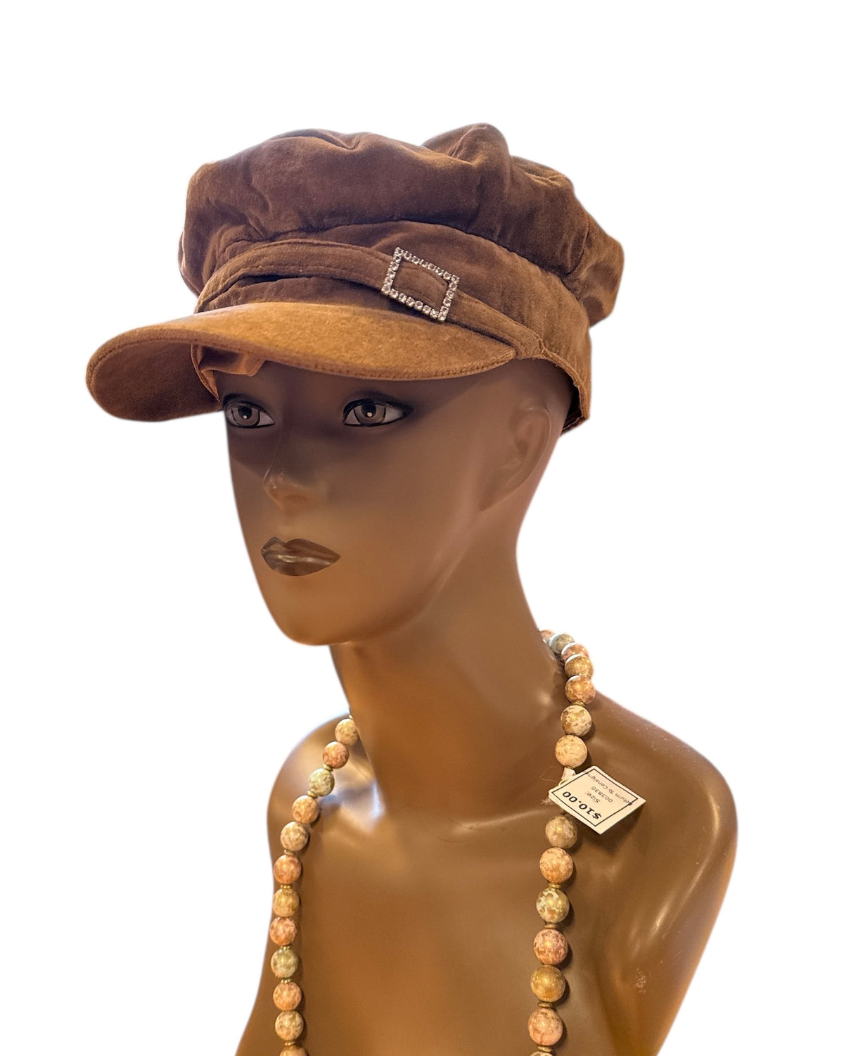 Brown  Velour conductor hat