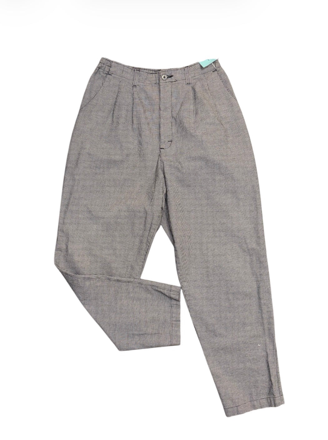 black white lee houndstooth hi rise pfants, 14s